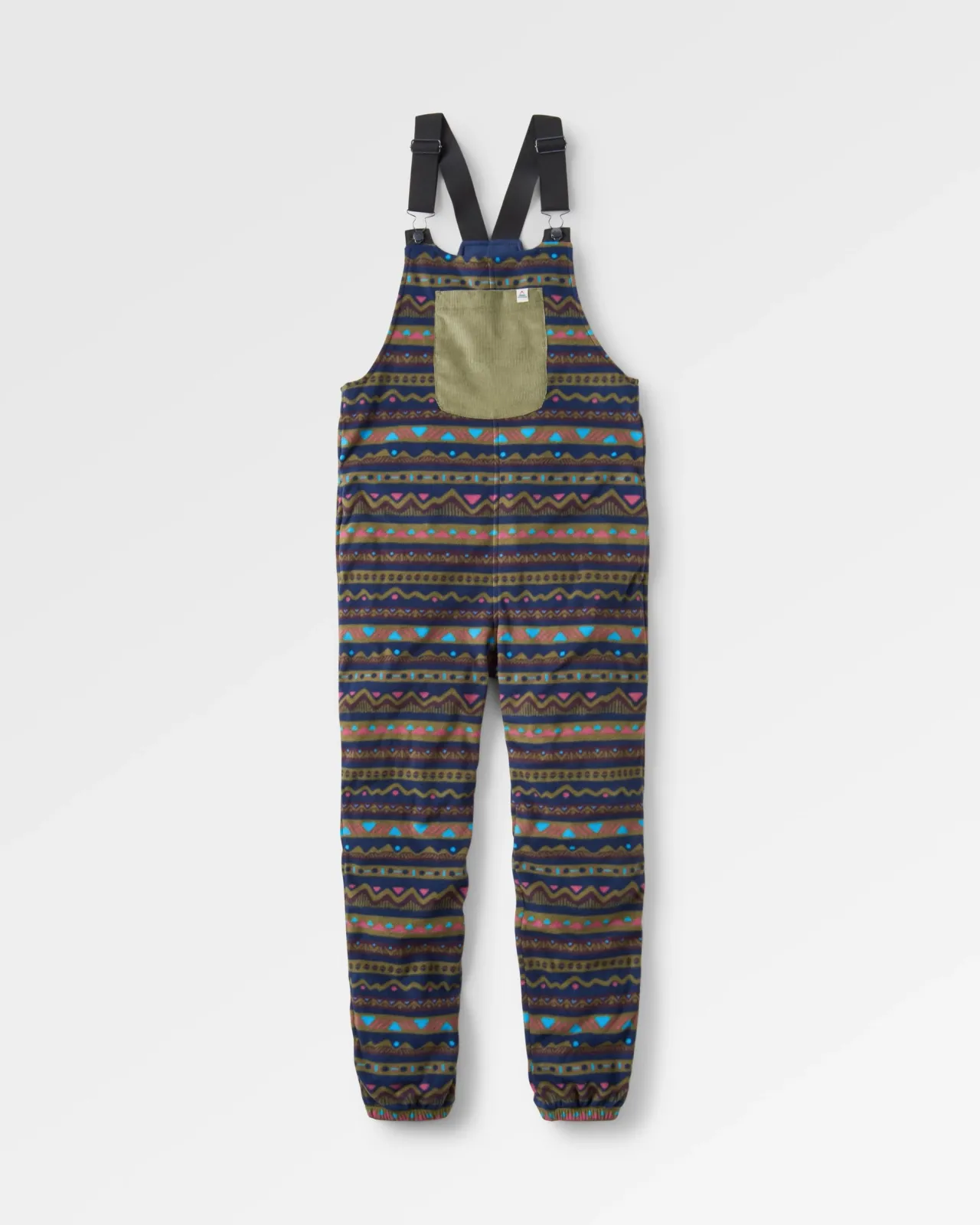 Outlet Ace Recycelte Polar-Fleece-Latzhose - Berg Geo Multi Damen Latzhosen & Hosen