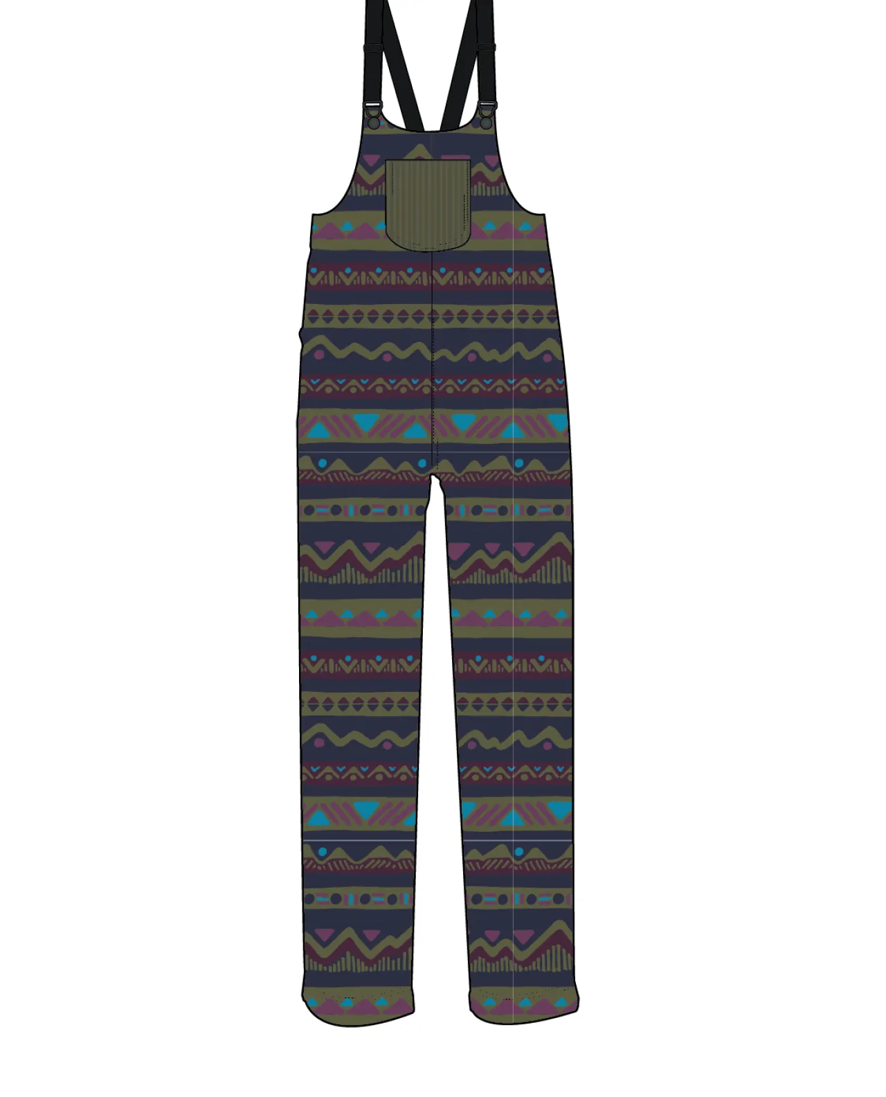 ace_recycelte_polarfleecelatzhose__berg_geo_multi_7.webp Outlet Ace Recycelte Polar-Fleece-Latzhose - Berg Geo Multi Damen Latzhosen & Hosen
