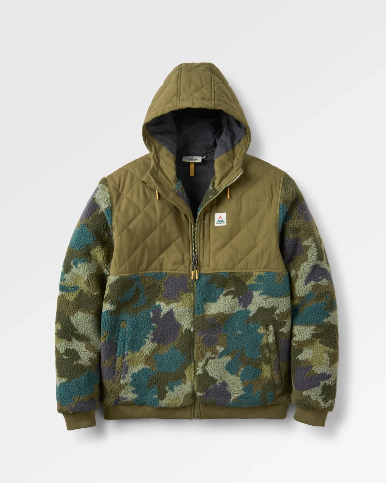 Flash Sale Adventure 2.0 Recyceltes Tiefflor-Sherpa-Fleece - Alpin Camo Khaki Herren Fleece | Fleece
