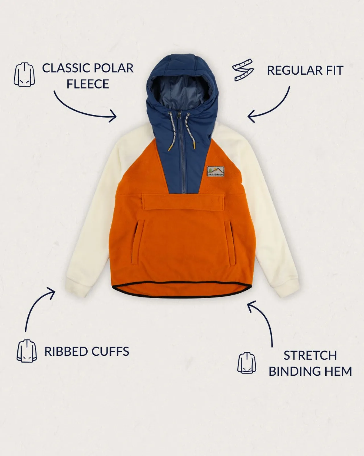 alexander_recyceltes_polarkapuzenfleece__morgenrot_orange_2.webp Fashion Alexander Recyceltes Polar-Kapuzenfleece - Morgenrot Orange Damen Fleece | Fleece