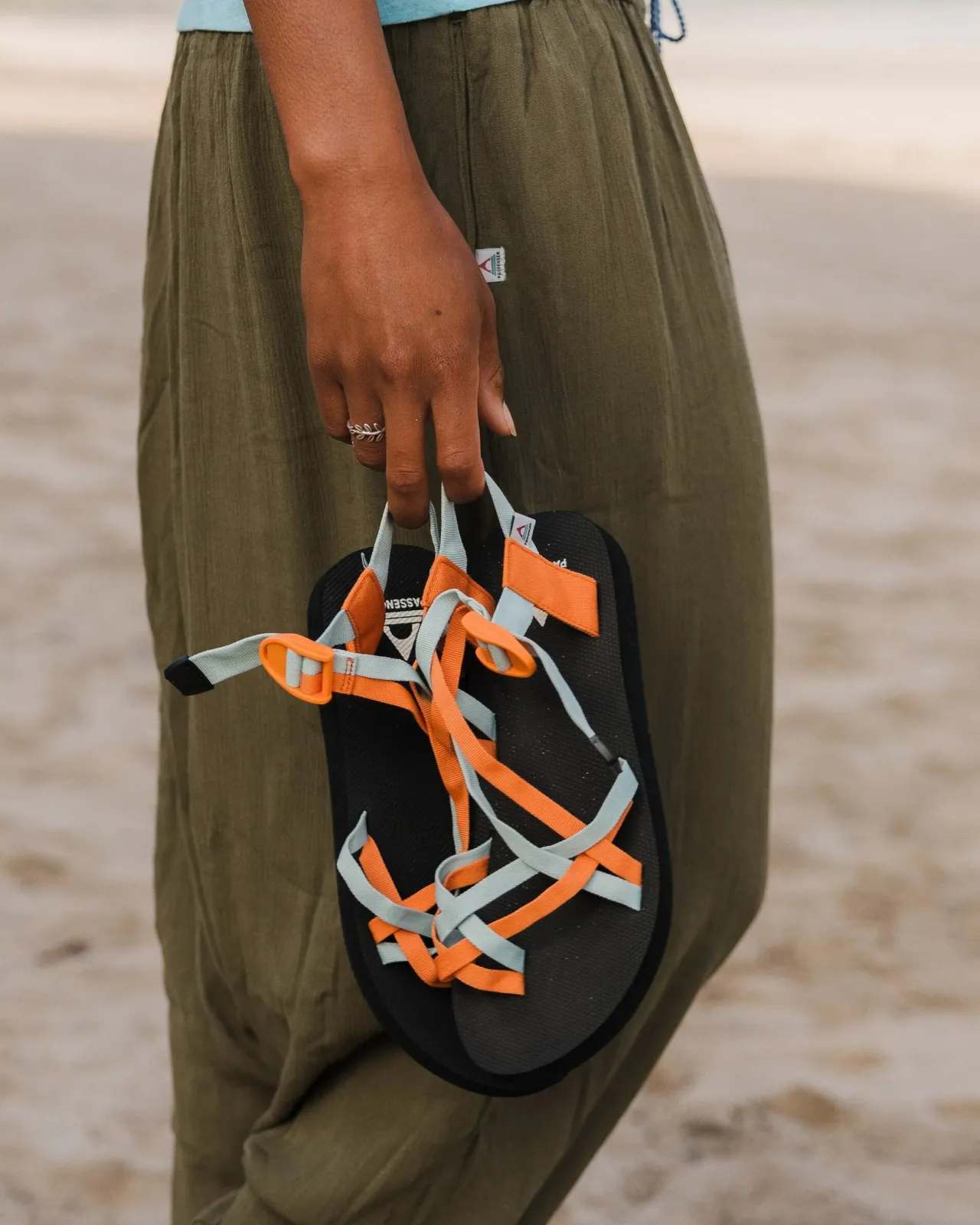 Clearance Atlas Sandale - Surf Spray/Aprikose Damen Flip Flops & Sandalen