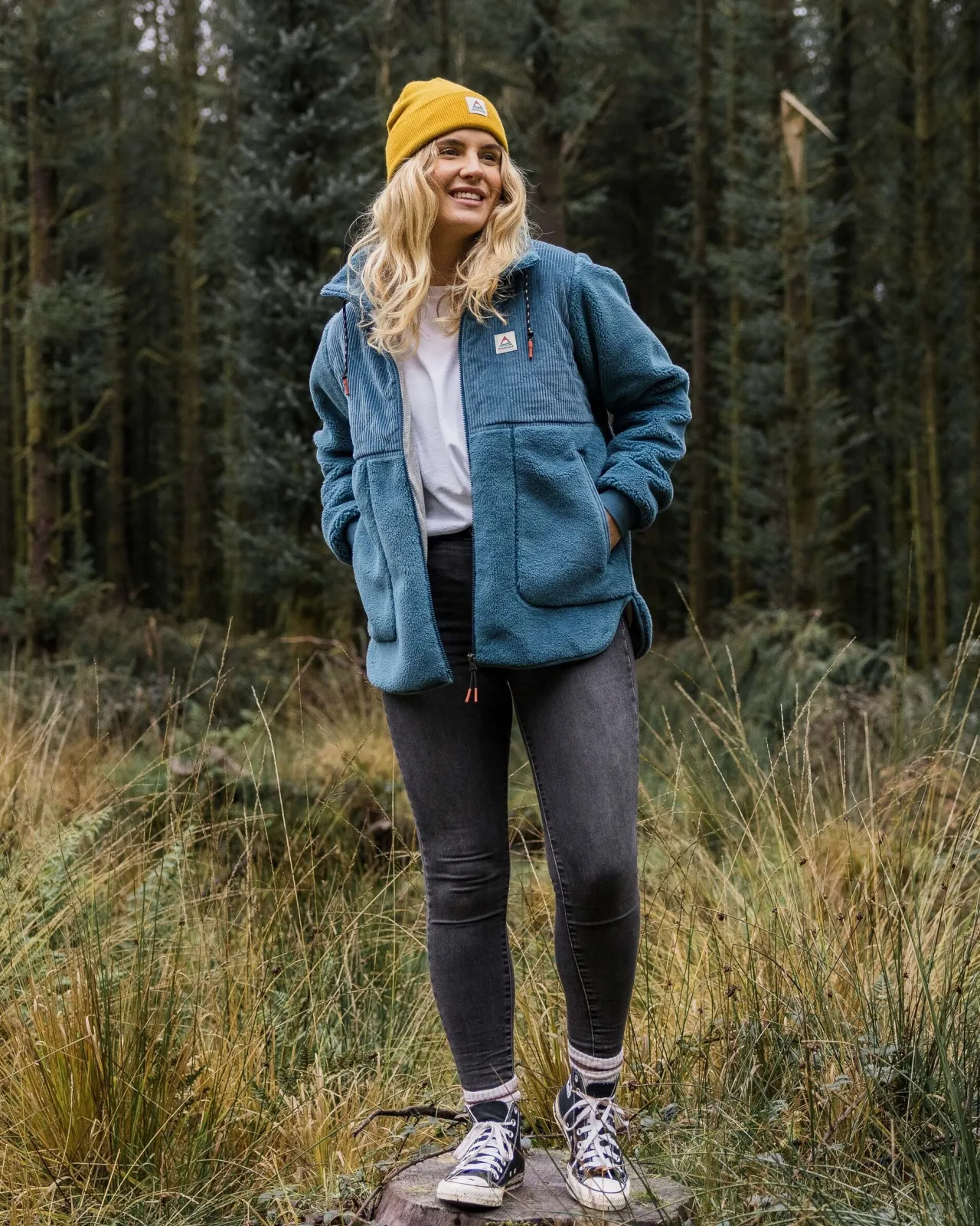 awaken_recyceltes_tiefflorsherpafleece__verwaschenes_blau_10.webp Fashion Awaken Recyceltes Tiefflor-Sherpa-Fleece - Verwaschenes Blau Damen Fleece | Fleece