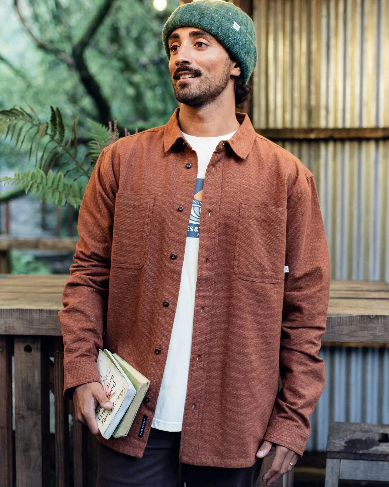 New Backcountry Flanellhemd - Cappuccino/Staubiges Ocker Herren Hemden