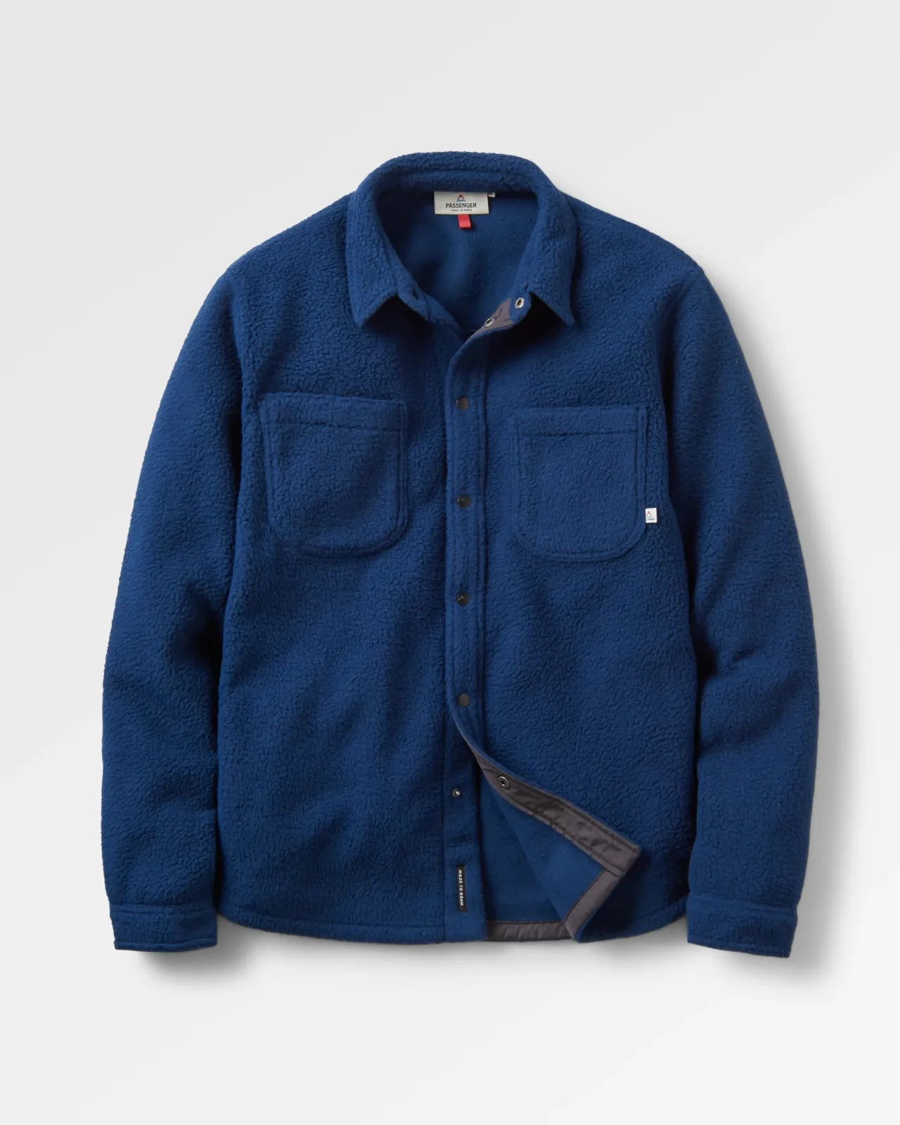 Store Backcountry Recyceltes Sherpa-Fleece-Hemd - Tiefes Marineblau Herren Hemden | Fleece
