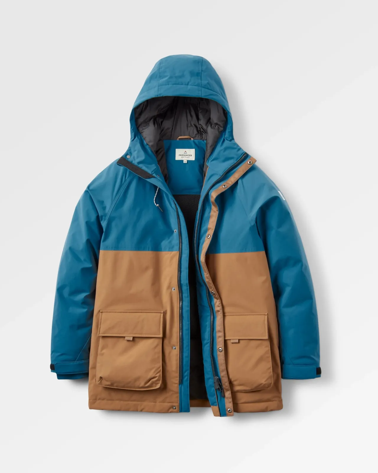 Hot Baltic Recycelter 2.0 Parka - Toffee/Blaustahl Herren Isoliert
