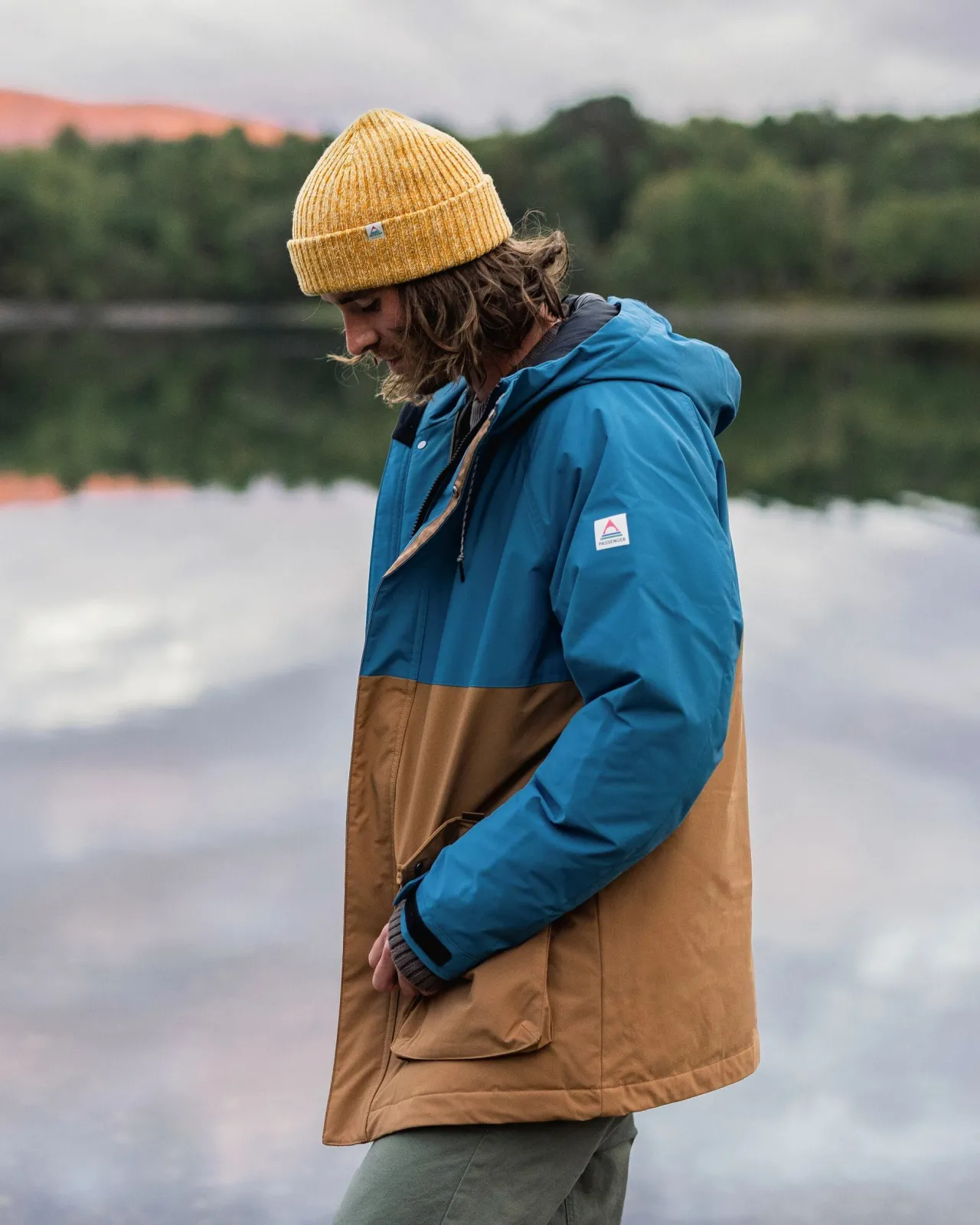 Hot Baltic Recycelter 2.0 Parka - Toffee/Blaustahl Herren Isoliert