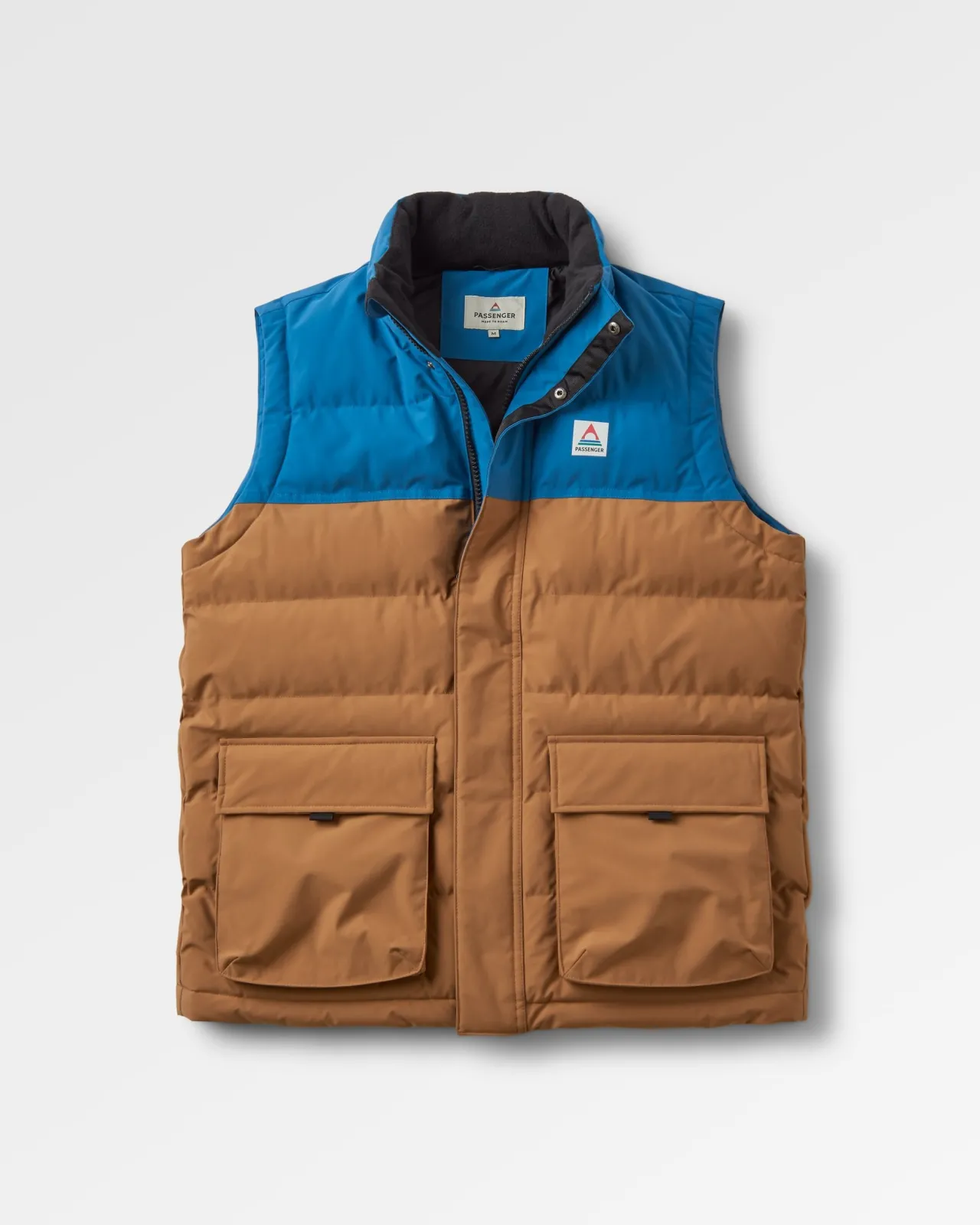 Hot Baltic recyceltes Top - Toffee/Blaustahl Herren Isoliert