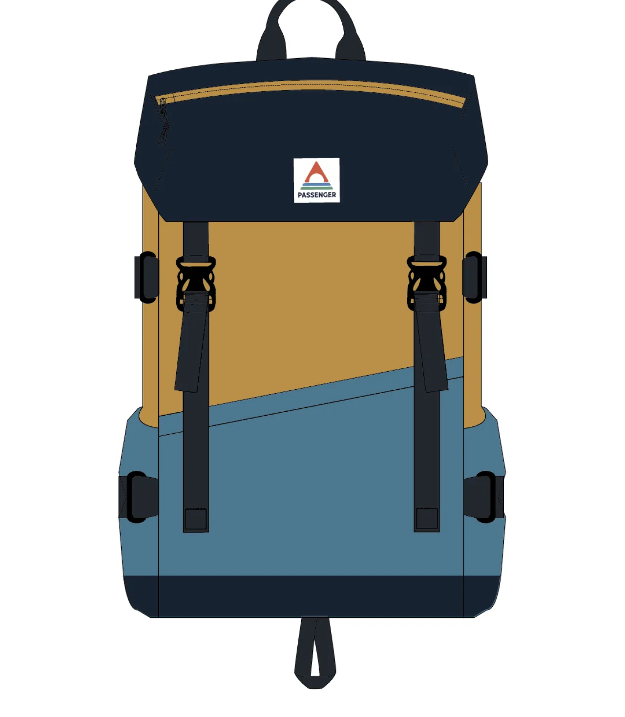 boondocker_recycelter_l_rucksack__honigdunkelblausattes_marineblau_13.webp Clearance Boondocker Recycelter 26L Rucksack - Honig/Dunkelblau/Sattes Marineblau Rucksäcke | Rucksäcke & Taschen