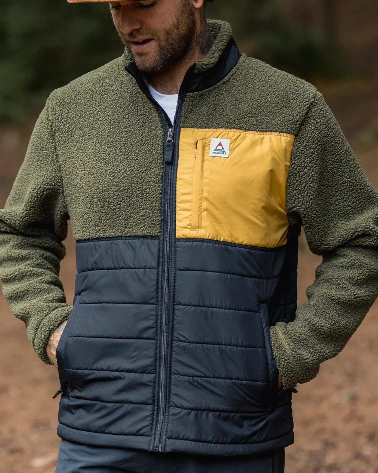born_explorer_recycled_polarlined_sherpa_fleece__khaki_2.webp Flash Sale Born Explorer Recycled Polar-Lined Sherpa Fleece - Herren Fleece | Fleece