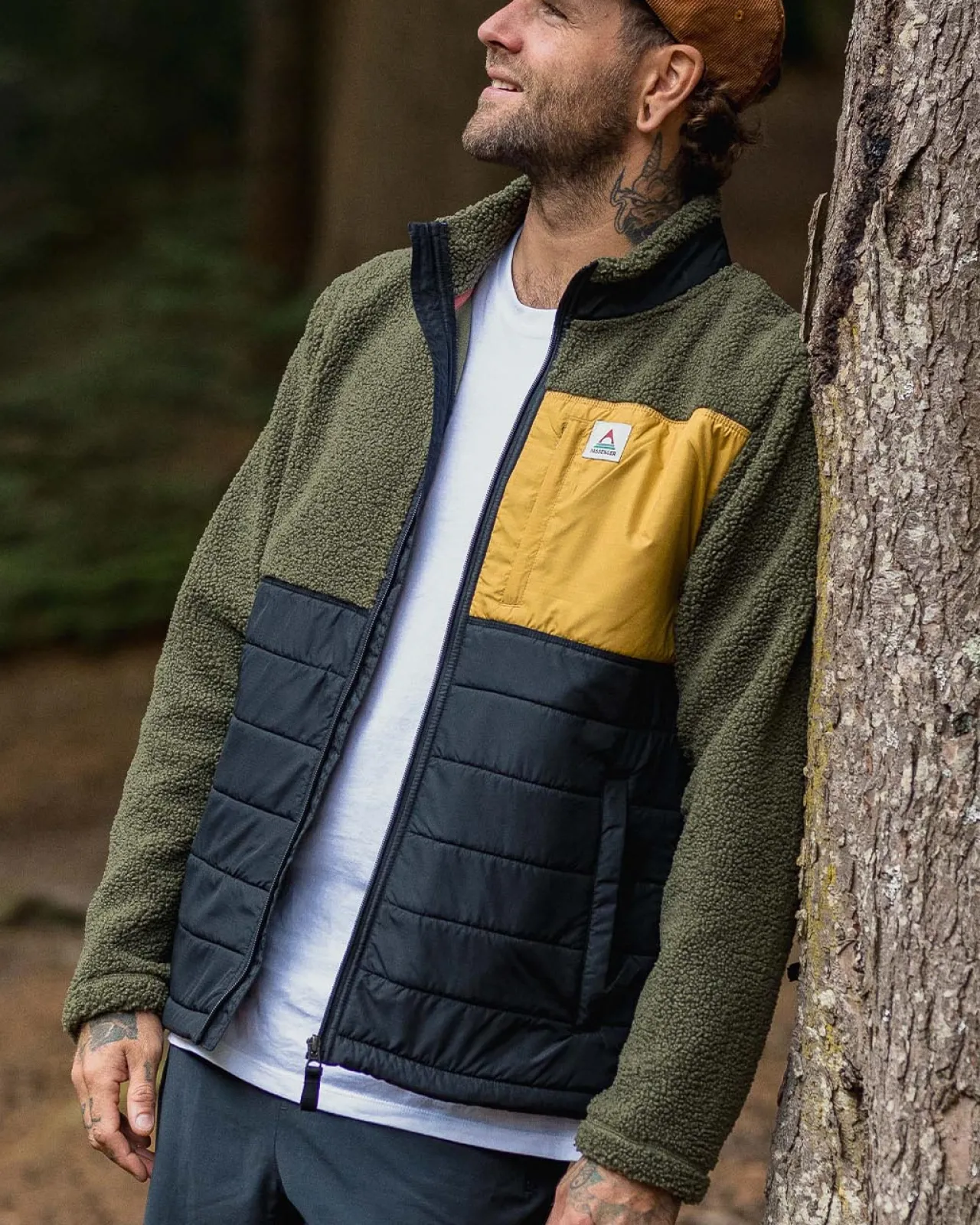 born_explorer_recycled_polarlined_sherpa_fleece__khaki_3.webp Flash Sale Born Explorer Recycled Polar-Lined Sherpa Fleece - Herren Fleece | Fleece