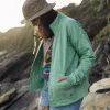 Outlet Clementine Gesteppte Reißverschlussjacke - Grüne Fichte Damen Kapuzenpullover & Sweatshirts