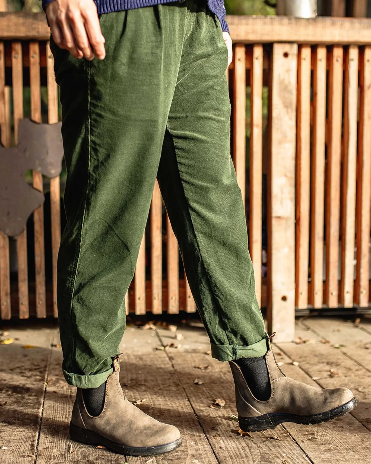 compass_recycelte_cordhose__tannengrn_2.webp Best Compass Recycelte Cordhose - Damen Latzhosen & Hosen