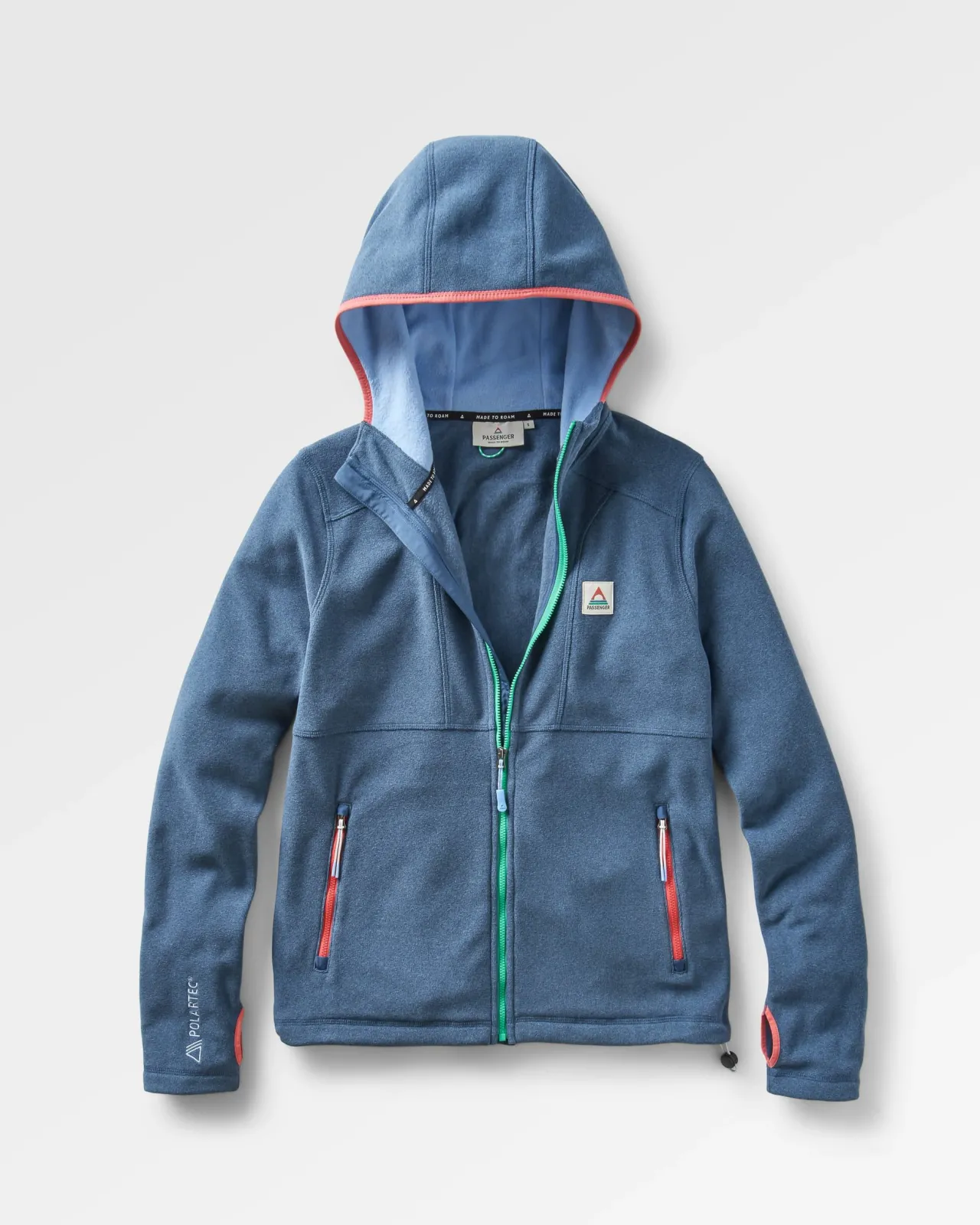 Flash Sale Crest Polartec® Fleece-Kapuzenpullover - Dunkel Meliertes Denim Damen Oberteile