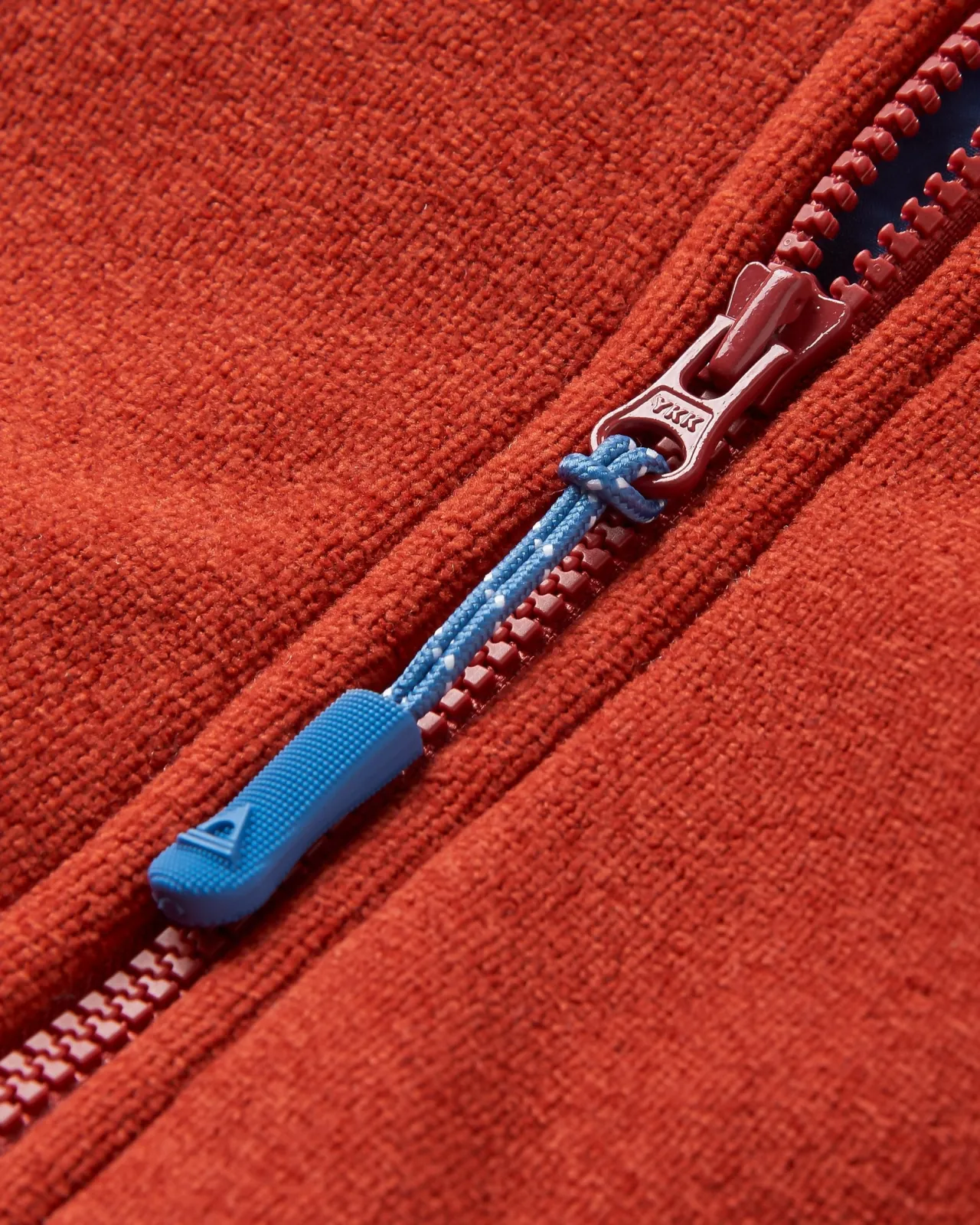 crest_recycelter_polartec_fleecehoodie__roter_ocker_2.webp Sale Crest Recycelter Polartec® Fleece-Hoodie - Roter Ocker Damen Kapuzenpullover & Sweatshirts | Oberteile