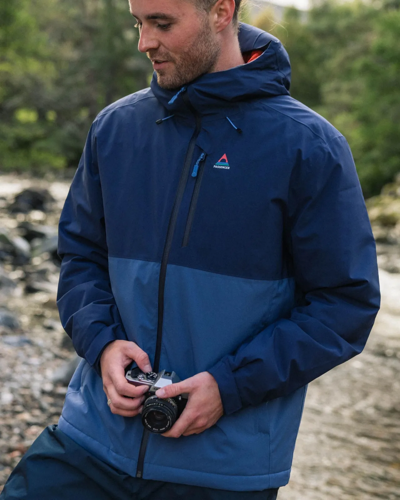 Hot Eclipse isolierte wasserdichte Jacke - Tiefes Marineblau Herren Isoliert | Wasserdicht