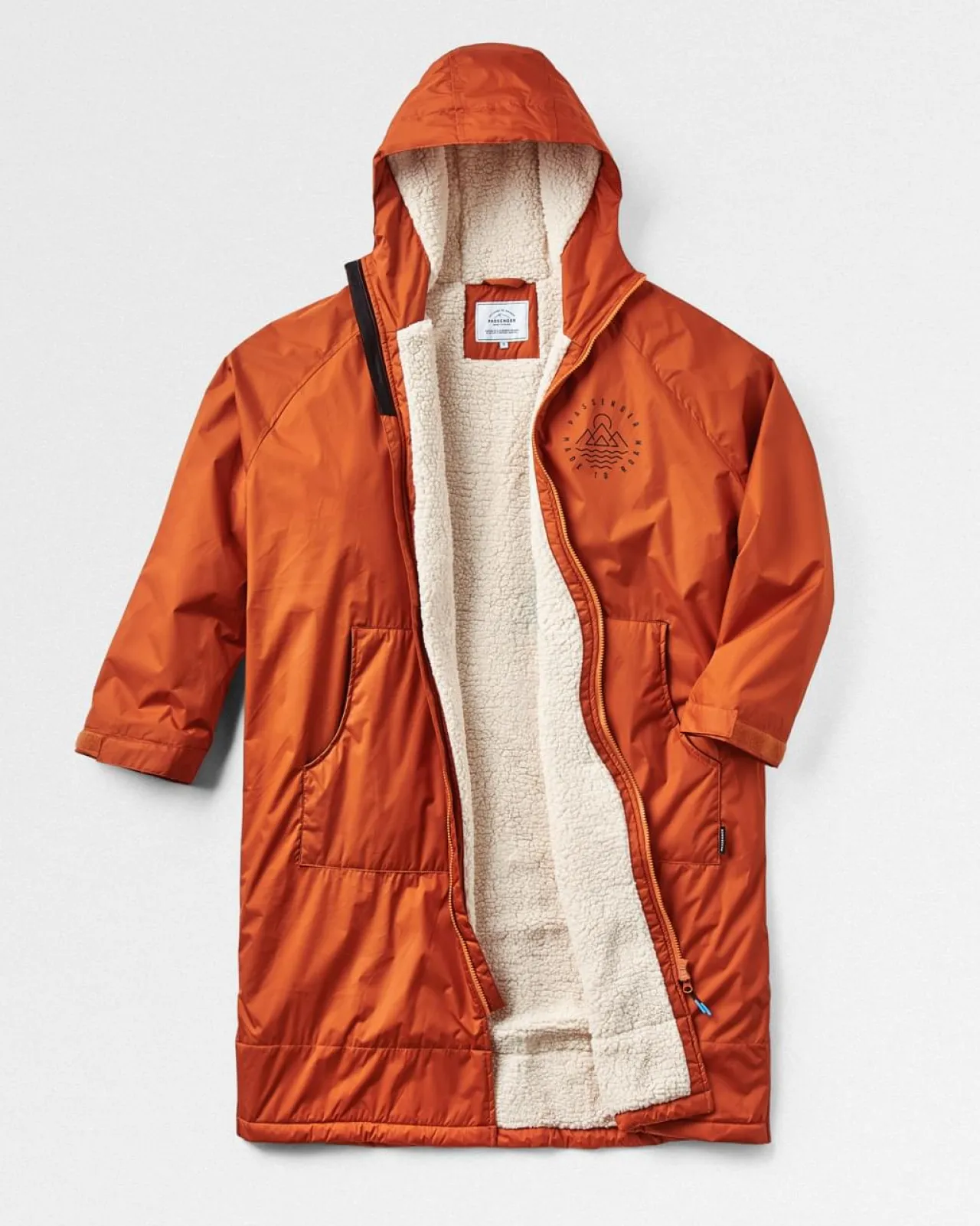 Cheap Escapism Recycelter Sherpa-gefütterter Surf Poncho - Surf-ponchos | Surf-ponchos