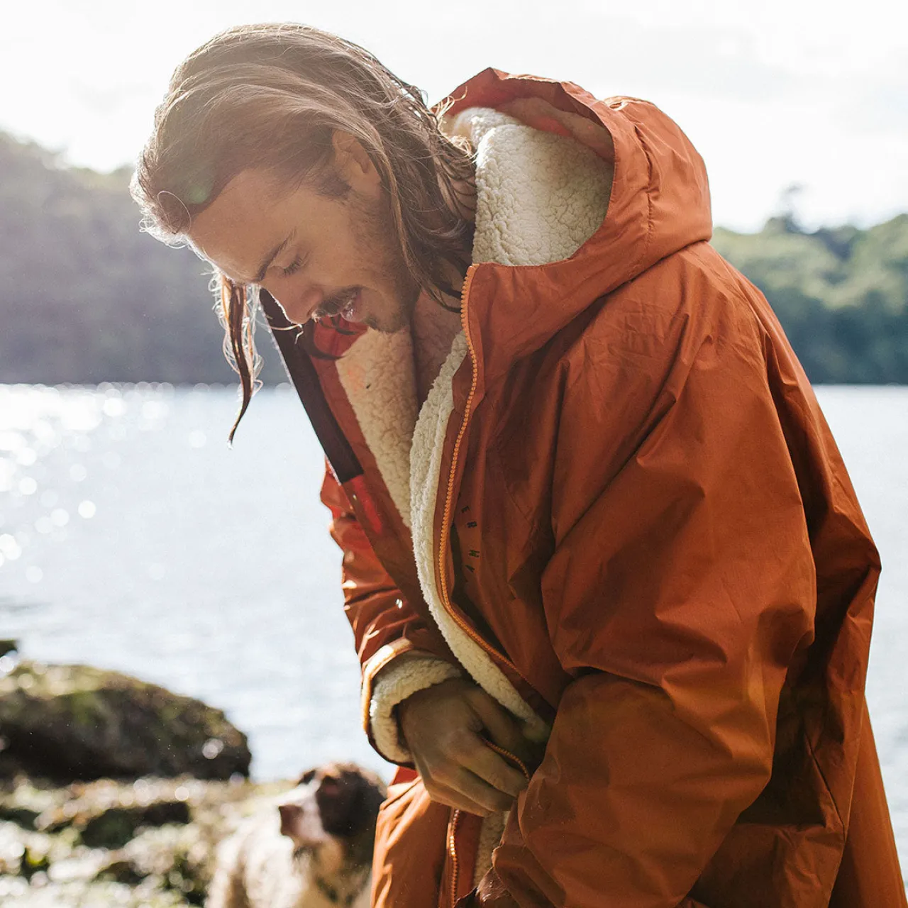 escapism_recycelter_sherpageftterter_surf_poncho__rost_4.webp Cheap Escapism Recycelter Sherpa-gefütterter Surf Poncho - Surf-ponchos | Surf-ponchos
