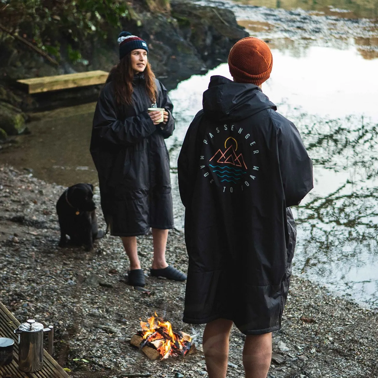 escapism_recycelter_sherpageftterter_surf_poncho__schwarz_21.webp Discount Escapism Recycelter Sherpa-gefütterter Surf Poncho - Surf-ponchos | Surf-ponchos