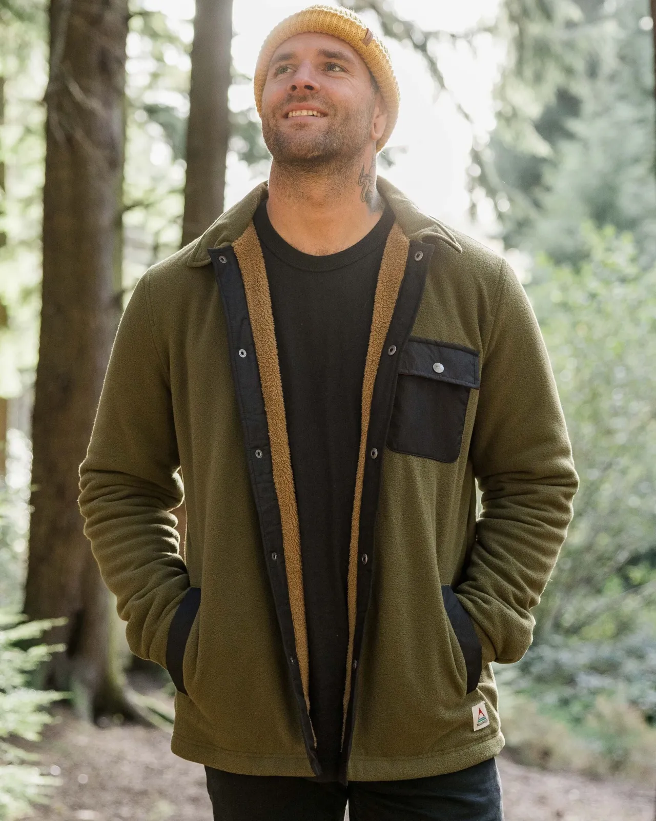 Outlet Firelight Sherpa gefüttertes Overshirt - Herren Hemden | Hemdjacken