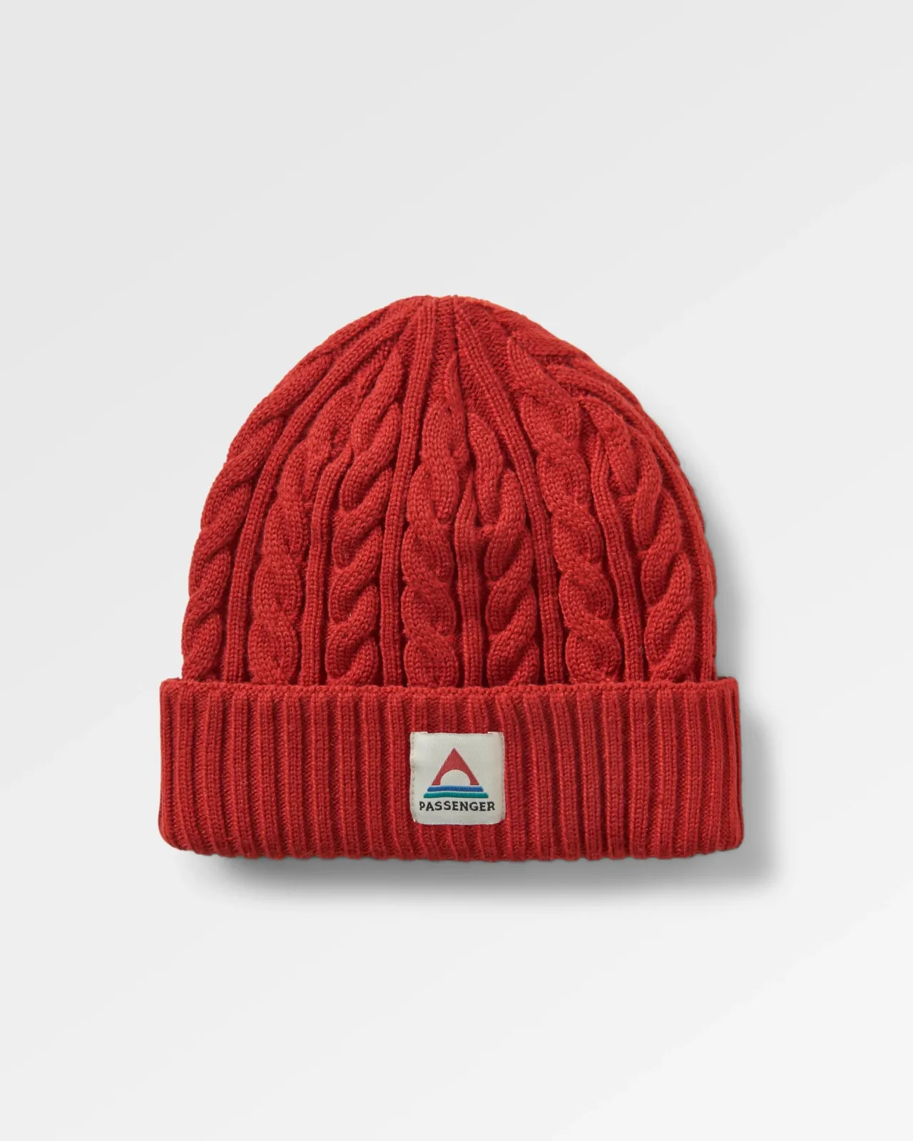 Store Fireside Recycelter Zopfmuster-Beanie - Roter Ocker Herren Mützen | Mützen