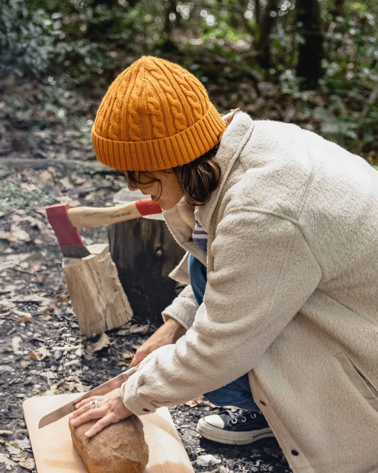 fireside_recycelter_zopfmusterbeanie__sonnenaufgang_orange_2.webp Online Fireside Recycelter Zopfmuster-Beanie - Sonnenaufgang Orange Herren Mützen | Mützen