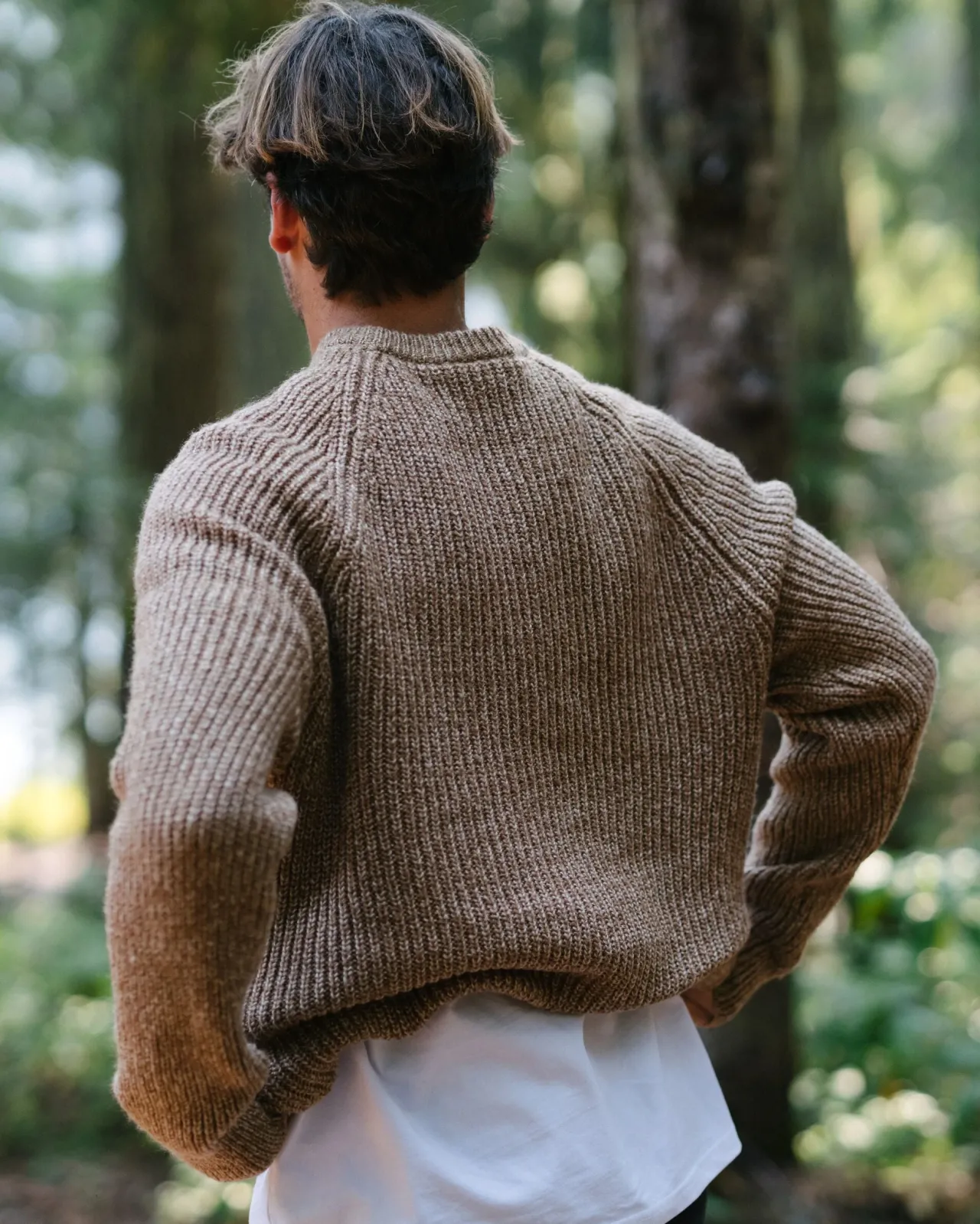 fog_recycelter_gestrickter_pullover__stein_3.webp Online Fog Recycelter Gestrickter Pullover - Herren Strickwaren