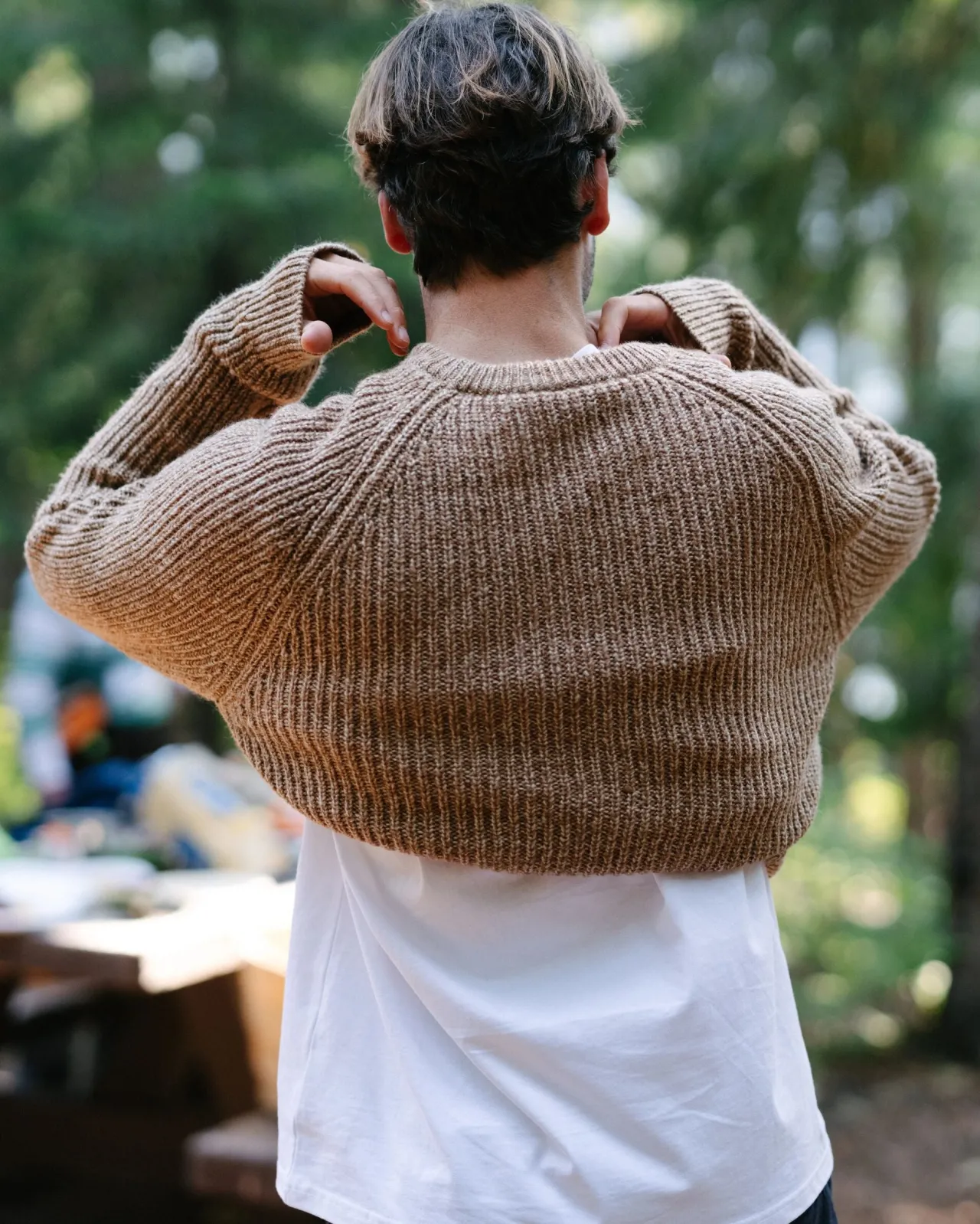 fog_recycelter_gestrickter_pullover__stein_4.webp Online Fog Recycelter Gestrickter Pullover - Herren Strickwaren