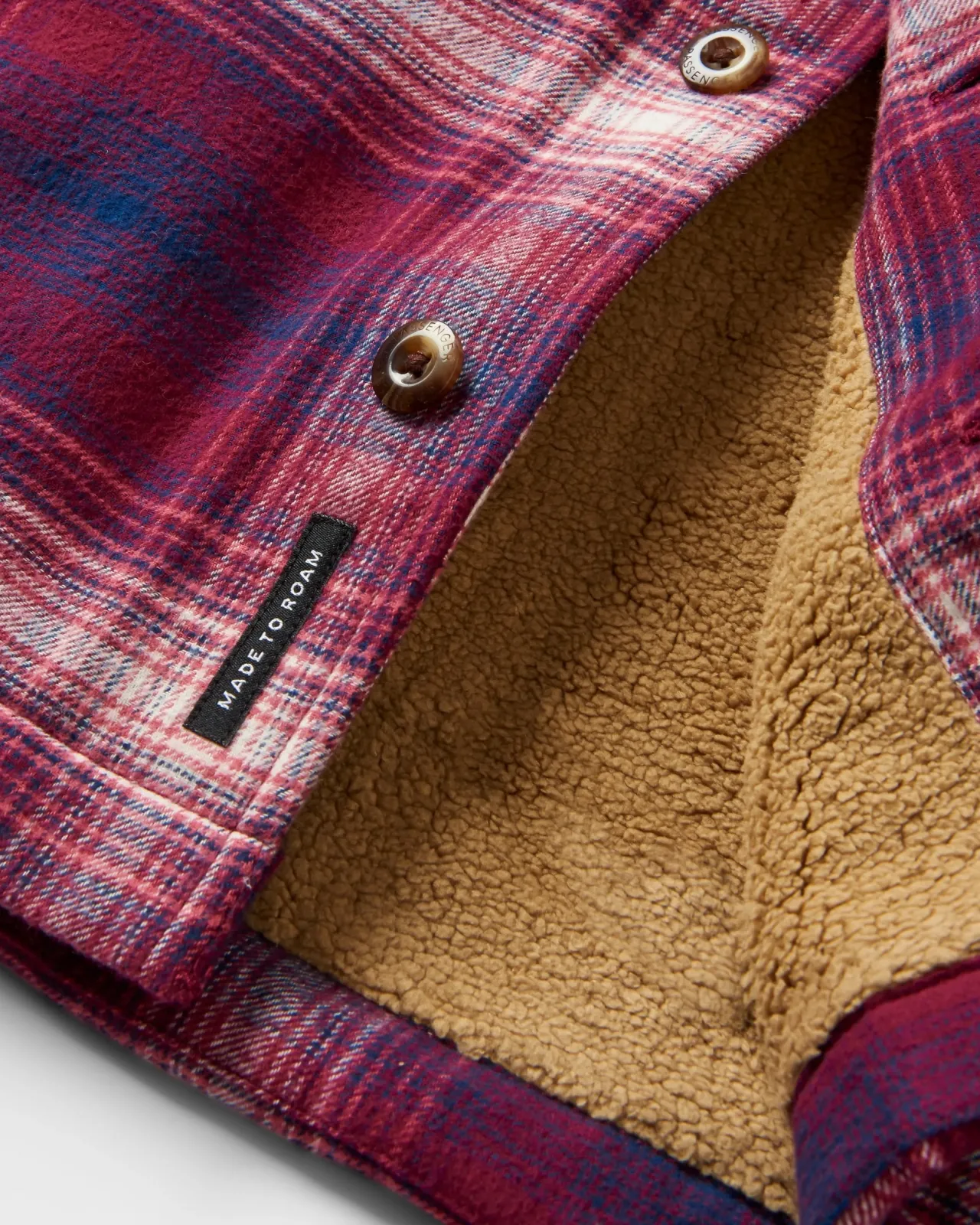 freestyle_sherpagefttertes_overshirt__weinreiches_marineblau_karo_2.webp Outlet Freestyle Sherpa-gefüttertes Overshirt - Wein/Reiches Marineblau Karo Herren Hemden | Hemdjacken