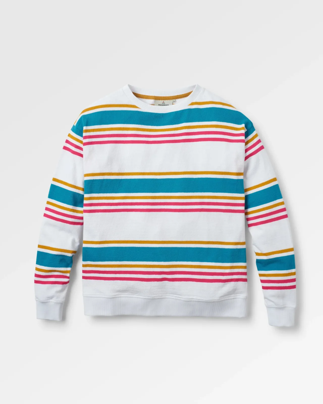 New Graceful strukturiertes Langarm-Top - Mehrfarbig gestreift Damen Oberteile & T-shirts