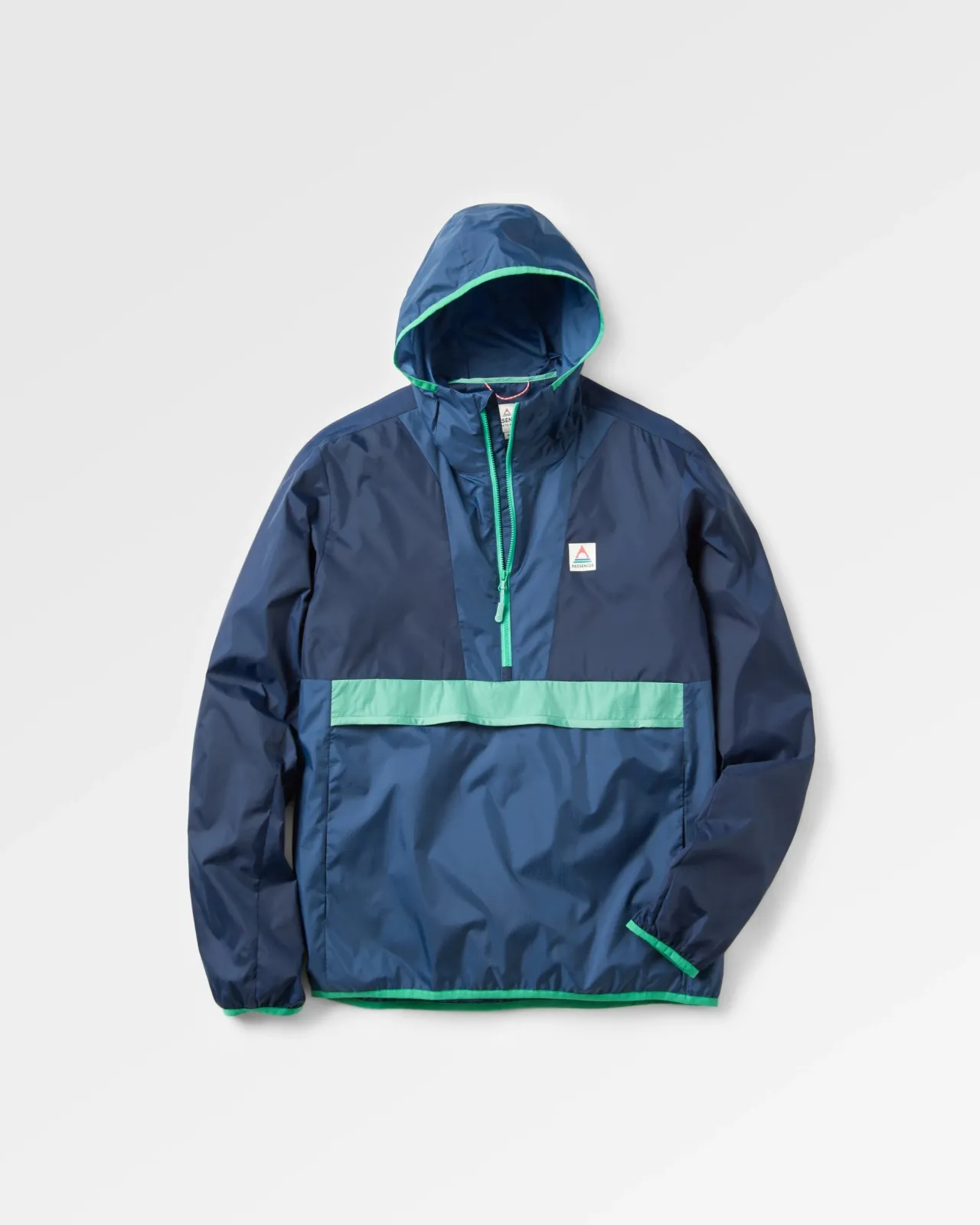 Discount Gusto Recycelte Windjacke - Sattes Marineblau/Dunkles Denim Herren Oberteile