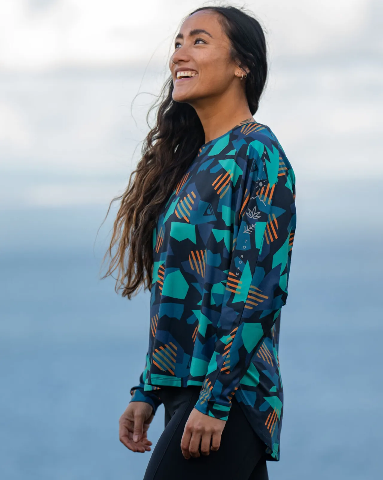 Fashion Hatha Recyceltes Aktiv-Top - Tiefes Marine- Damen Oberteile
