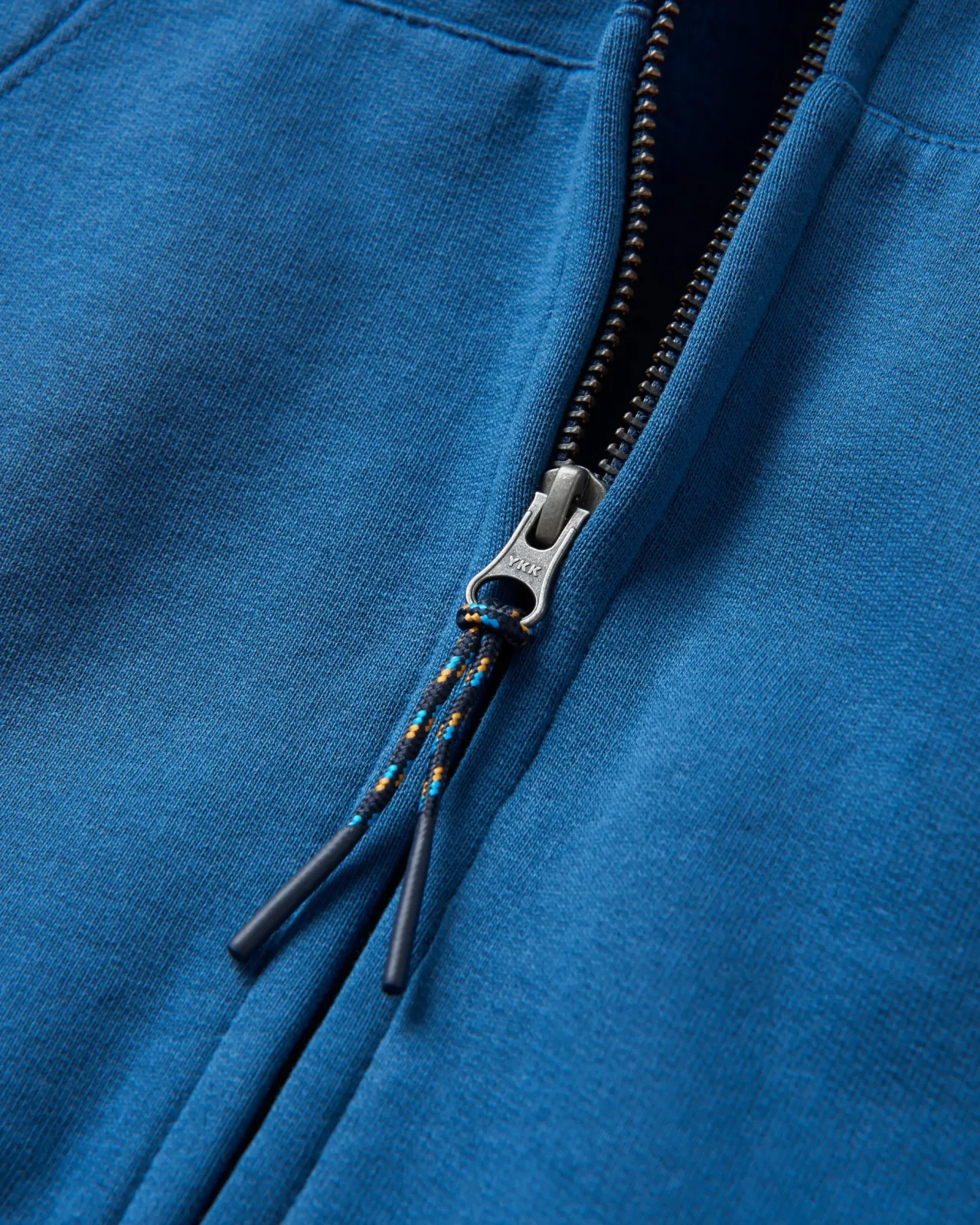 Hot Heritage Full Zip Recycelter Baumwoll-Hoodie - Dunkler Denim Herren Kapuzenpullover & Sweatshirts
