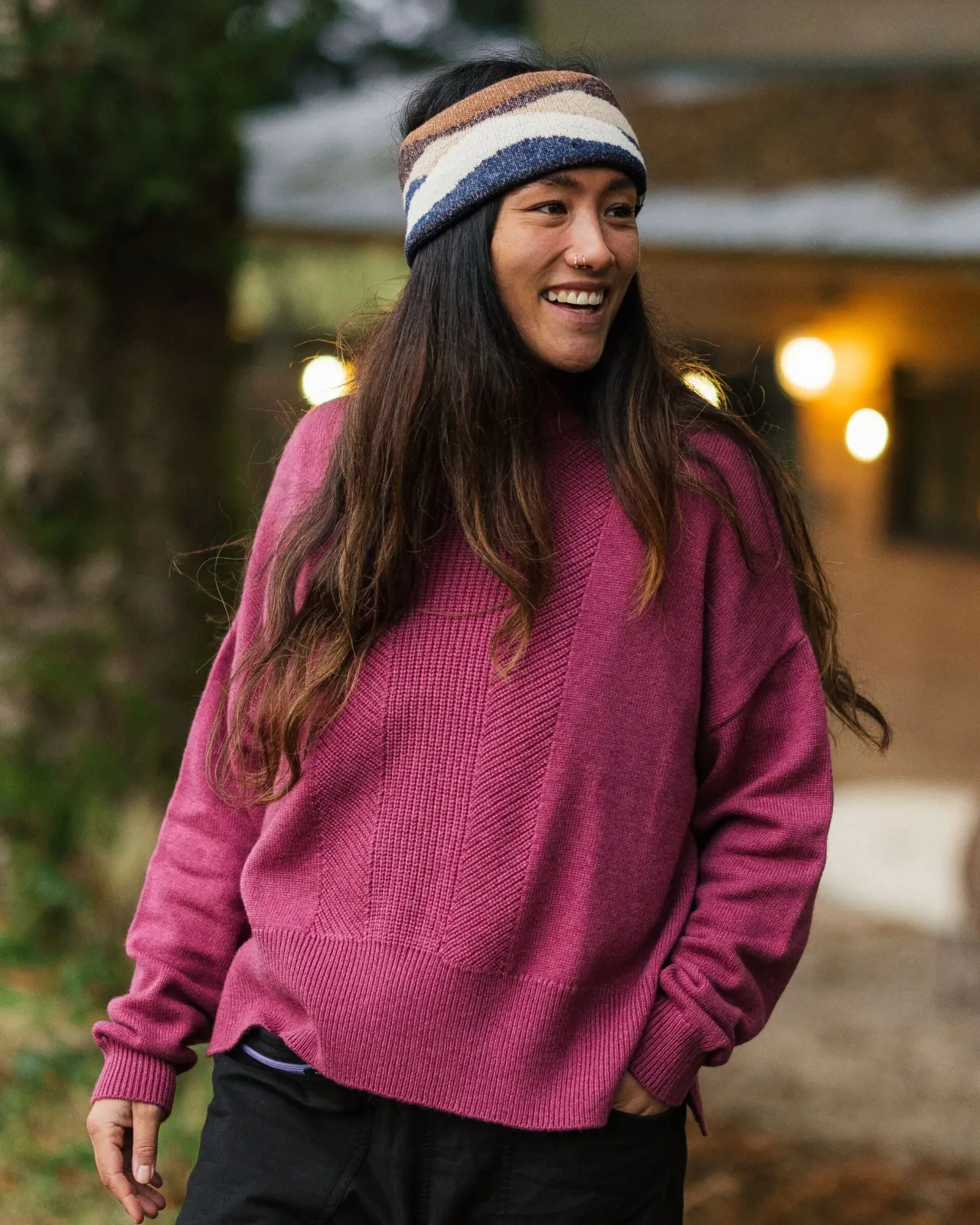 Sale Hideout Übergroßer Bio-Strickpullover - Damen Strickwaren