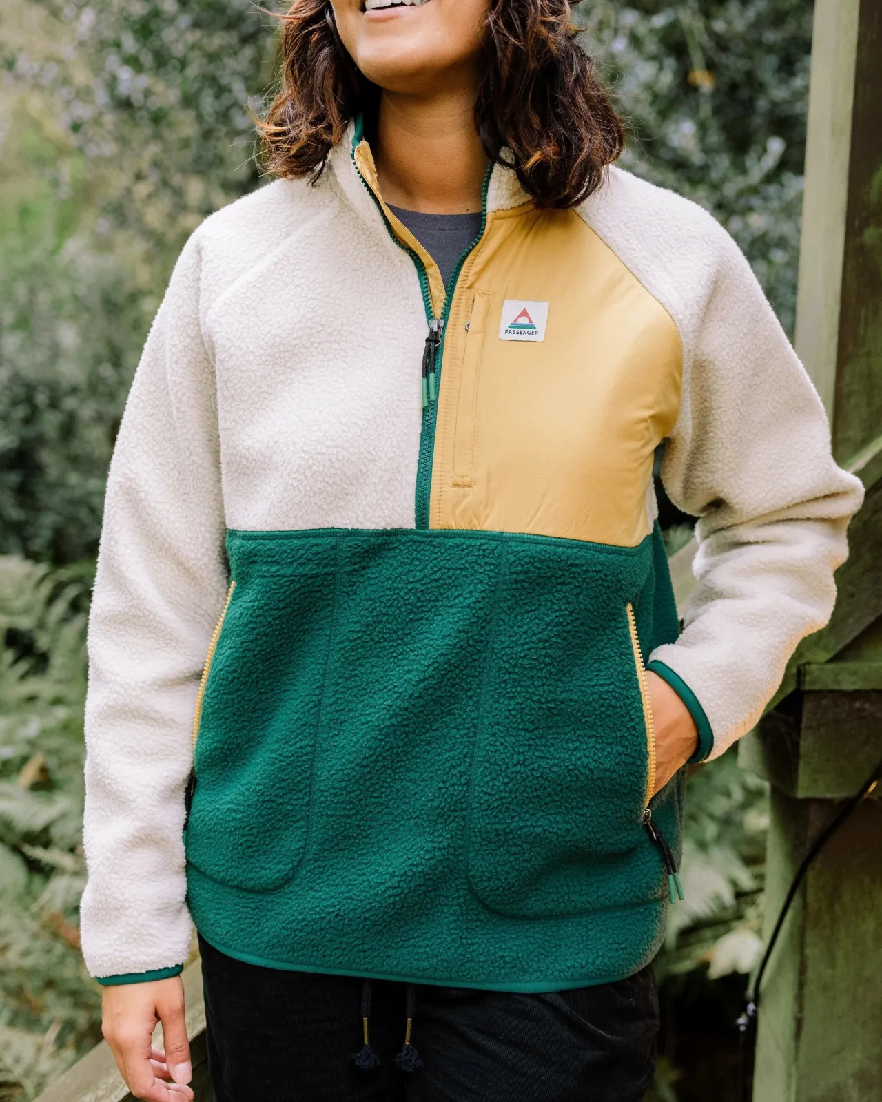 Shop Home 2.0 Recyceltes Sherpa-Fleece - Regenwald/ Haferflocken Damen Fleece | Fleece