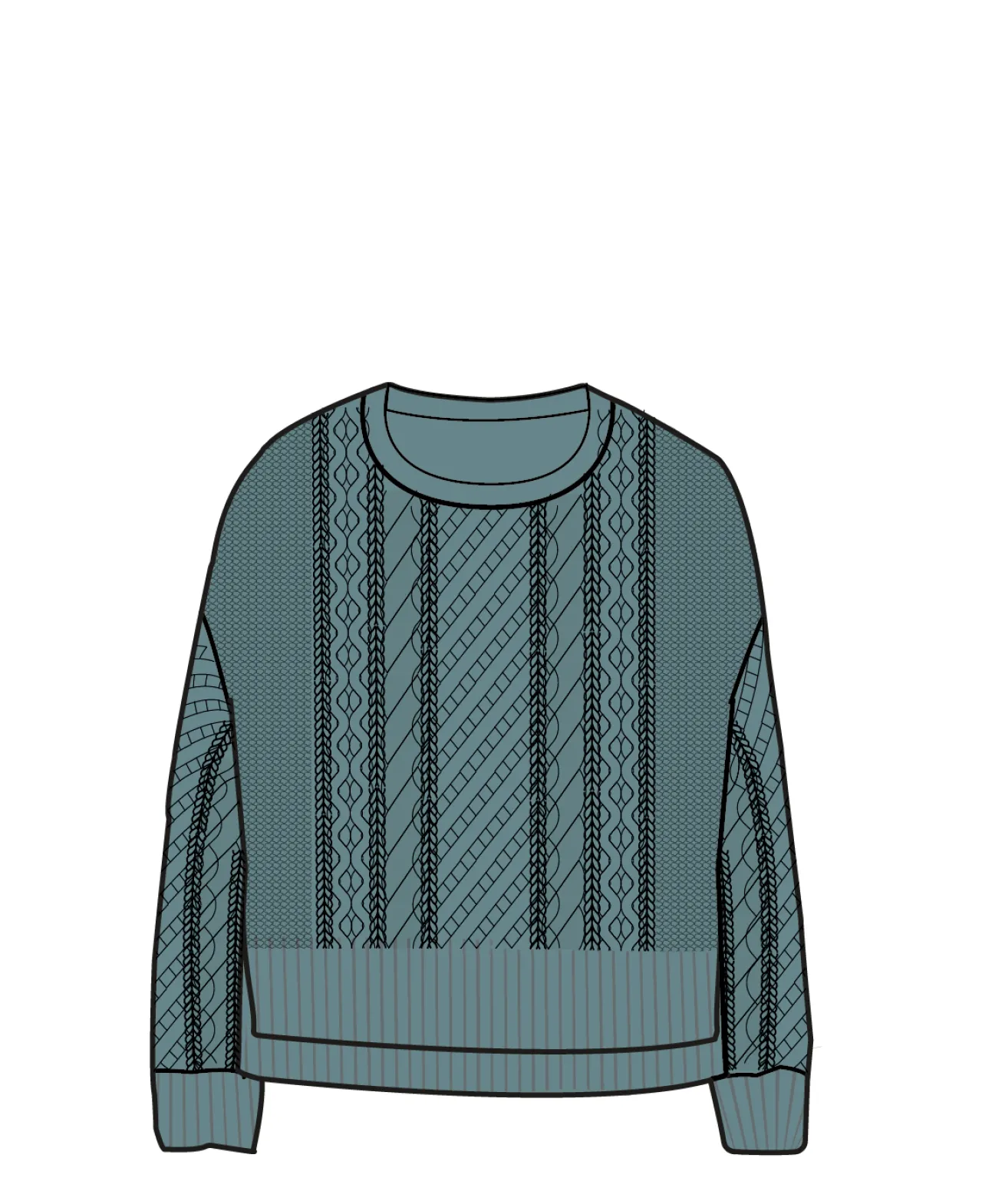 juniper_recycelter_gestrickter_pullover__arktis_5.webp Outlet Juniper Recycelter Gestrickter Pullover - Damen Strickwaren