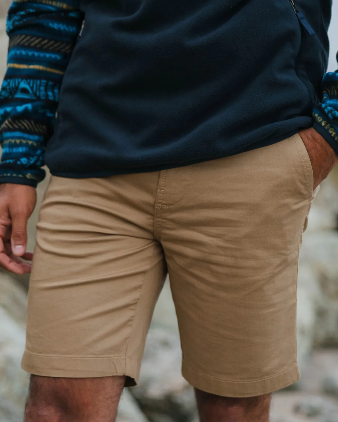 Online 365 Leichte Bio-Baumwollshorts - Herren Kurze Hosen