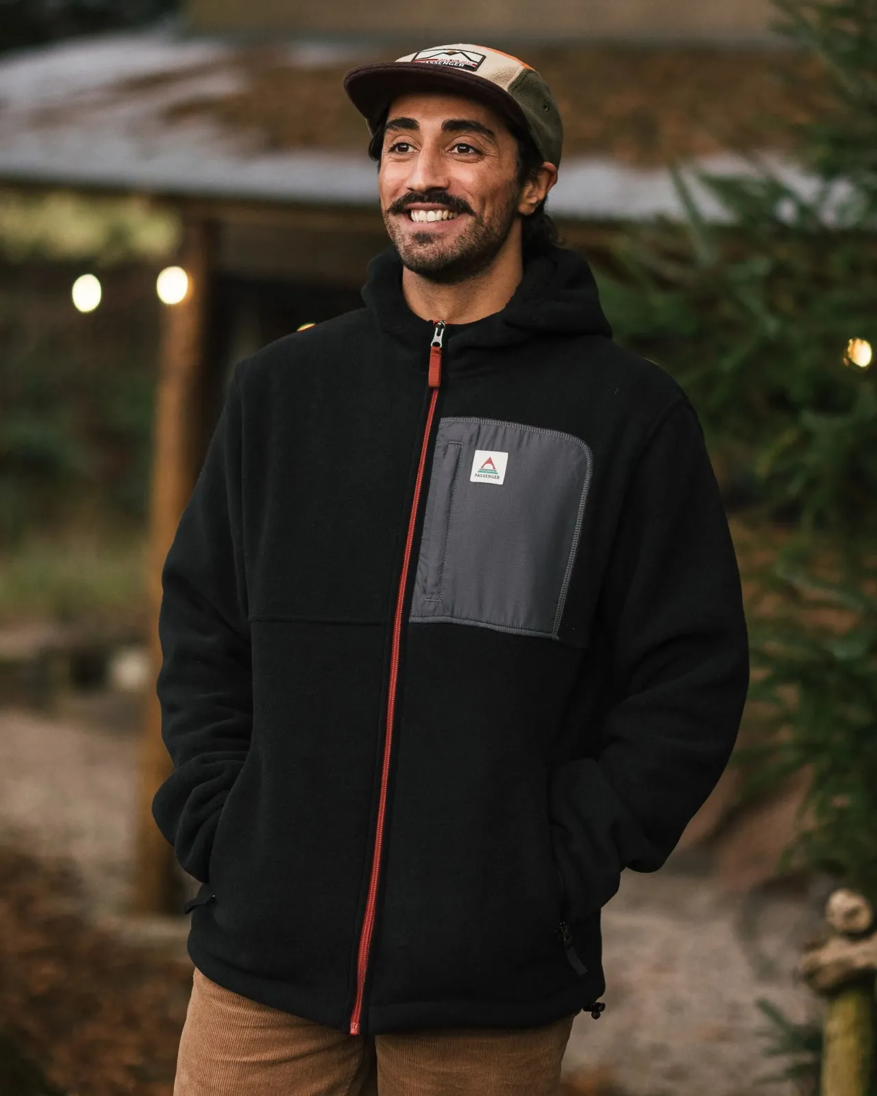 Hot Loch Recyceltes Polarfleece mit Kapuze - Herren Fleece | Fleece