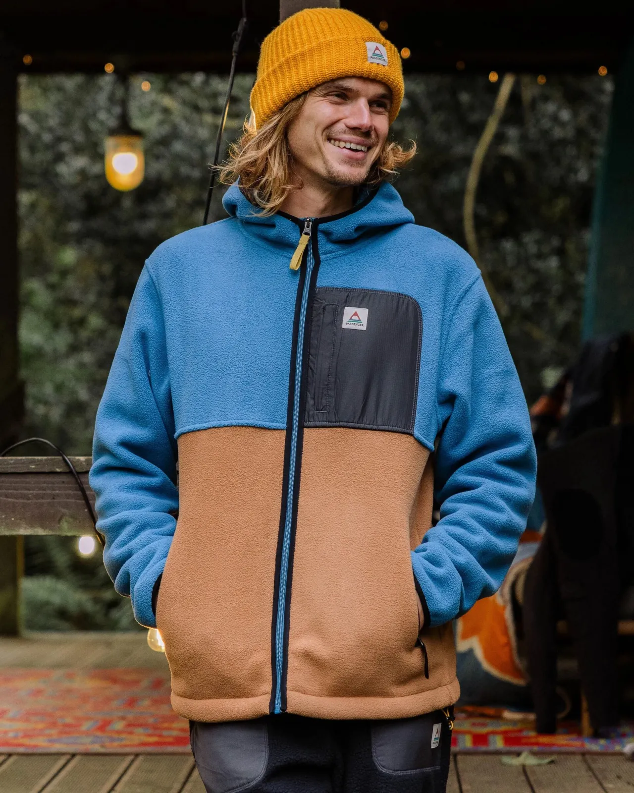 loch_recyceltes_polarfleece_mit_kapuze__toffeeblaustahl_2.webp Cheap Loch Recyceltes Polarfleece mit Kapuze - Toffee/Blaustahl Herren Fleece | Fleece