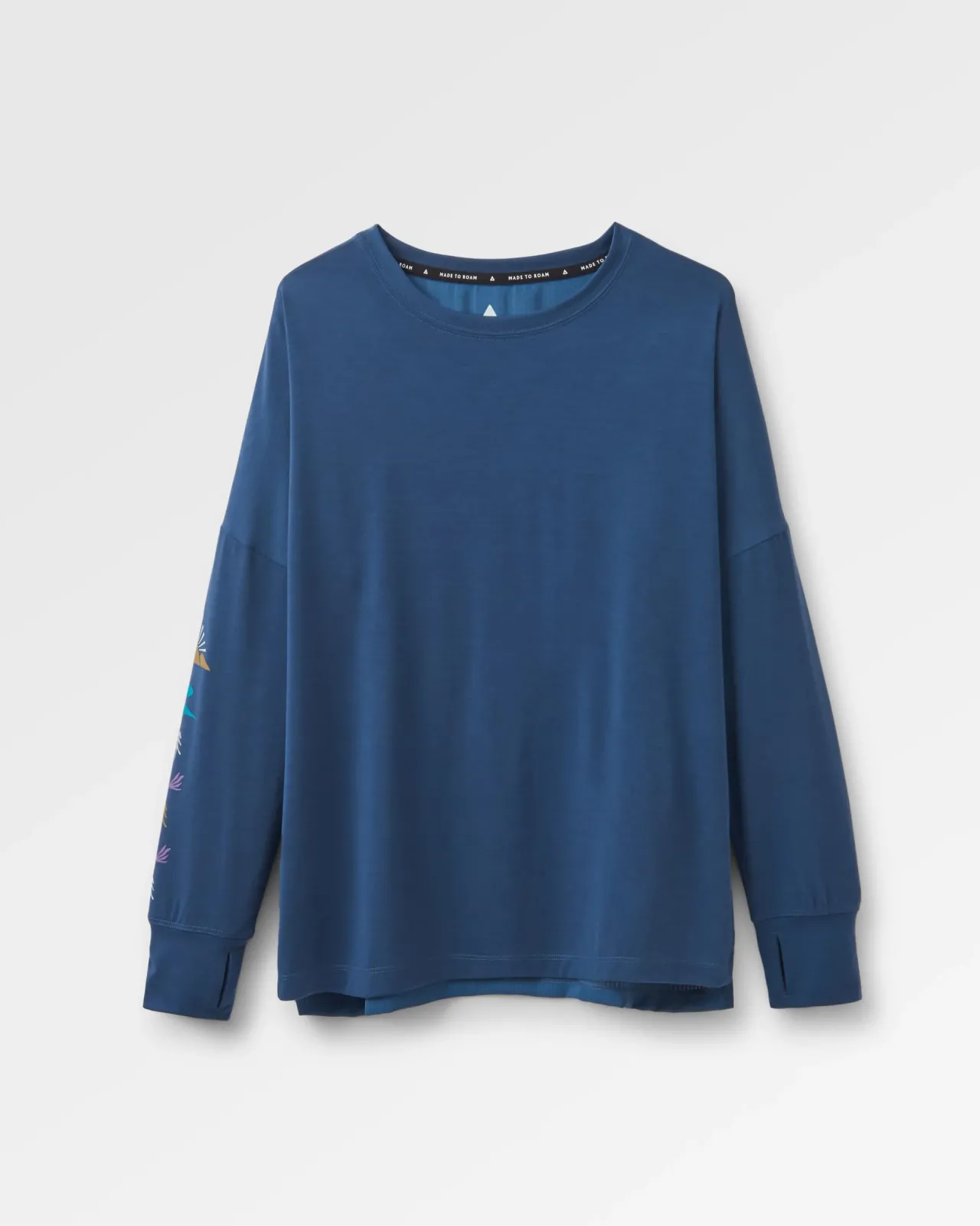 Best Lotus Recyceltes Aktives Langarm-Top - Dunkler Denim Damen Oberteile