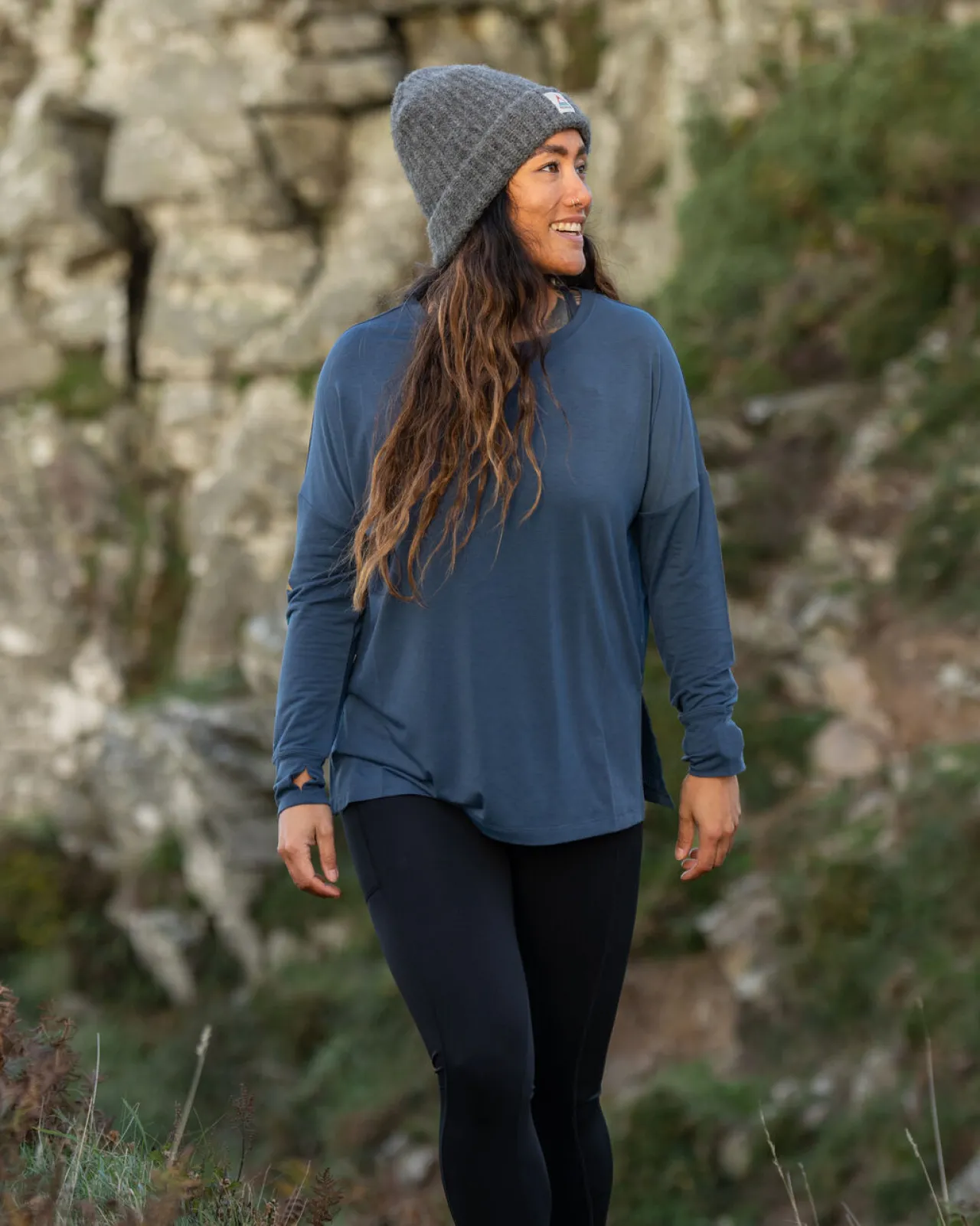 lotus_recyceltes_aktives_langarmtop__dunkler_denim_4.webp Best Lotus Recyceltes Aktives Langarm-Top - Dunkler Denim Damen Oberteile
