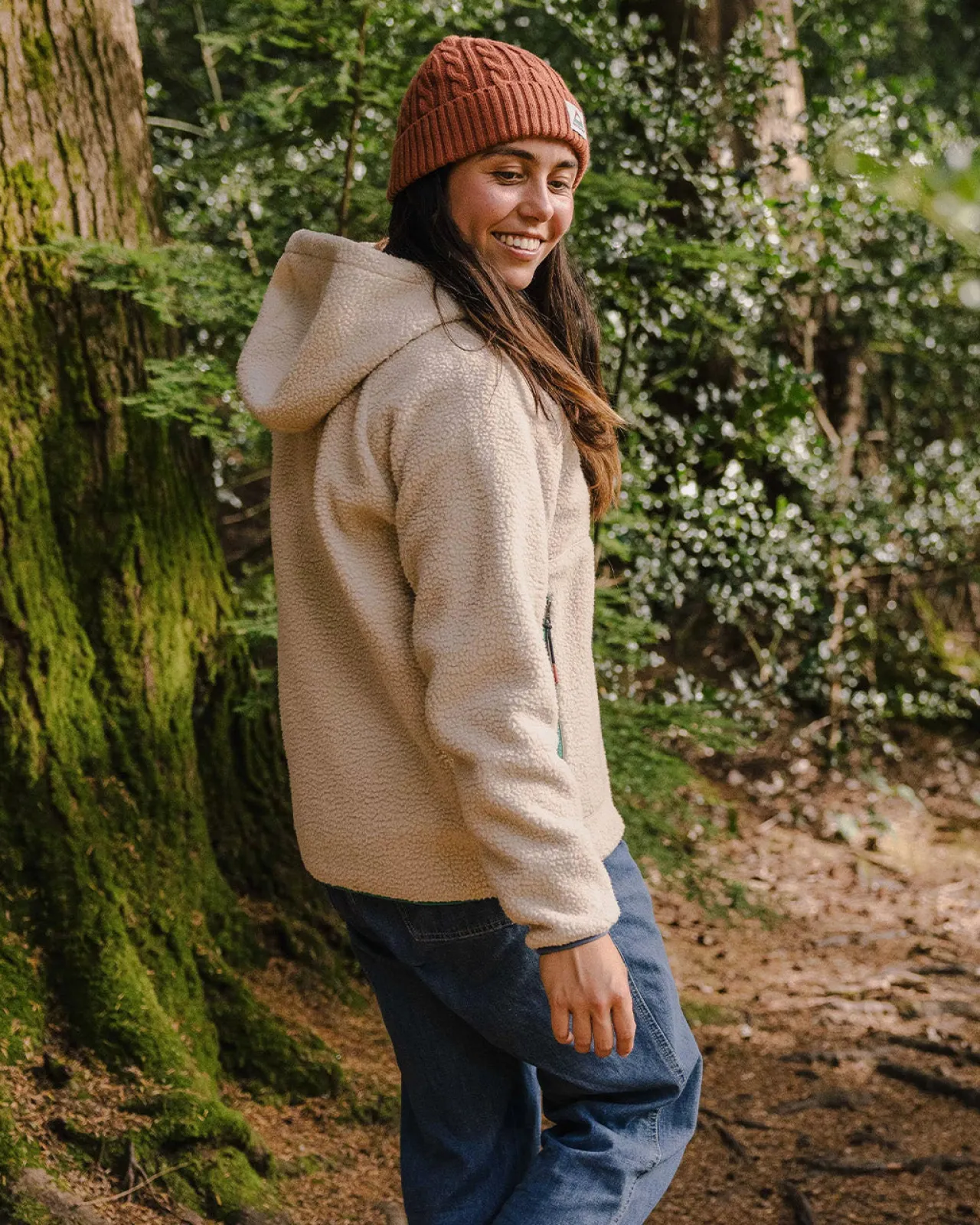 maine___zip_recyceltes_sherpafleece__hafermehl_3.webp Clearance Maine 2.0 1/2 Zip Recyceltes Sherpa-Fleece - Damen Fleece | Fleece