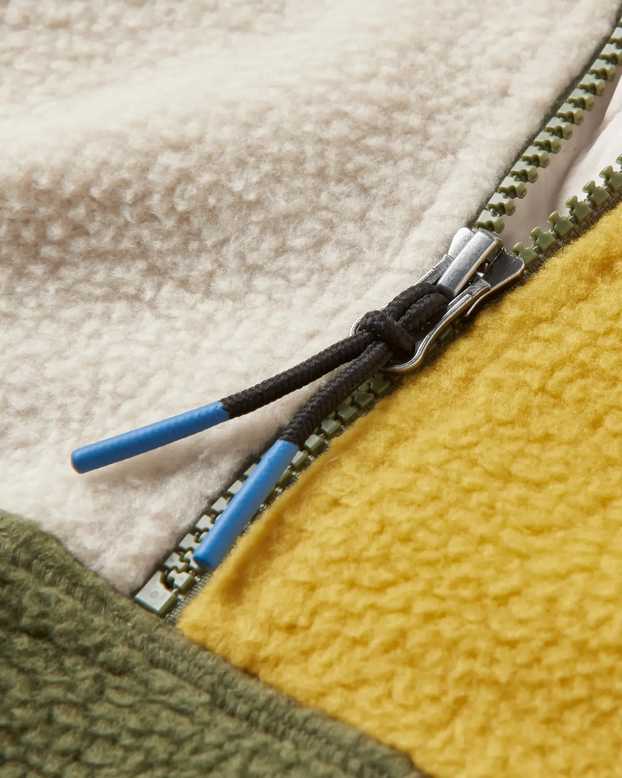 Flash Sale Maine 1/2 Zip Recyceltes Sherpa Fleece - Khaki Damen Surf-ponchos | Surfzubehör