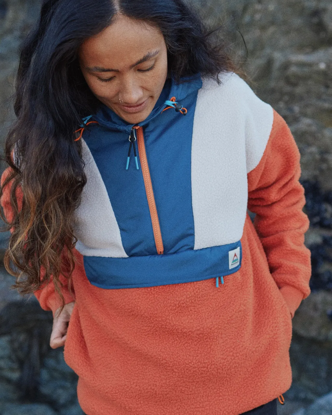 maren__zip_recyceltes_sherpafleece__gebranntes_orange_2.webp Shop Maren 1/2 Zip Recyceltes Sherpa-Fleece - Gebranntes Orange Damen Fleece | Fleece