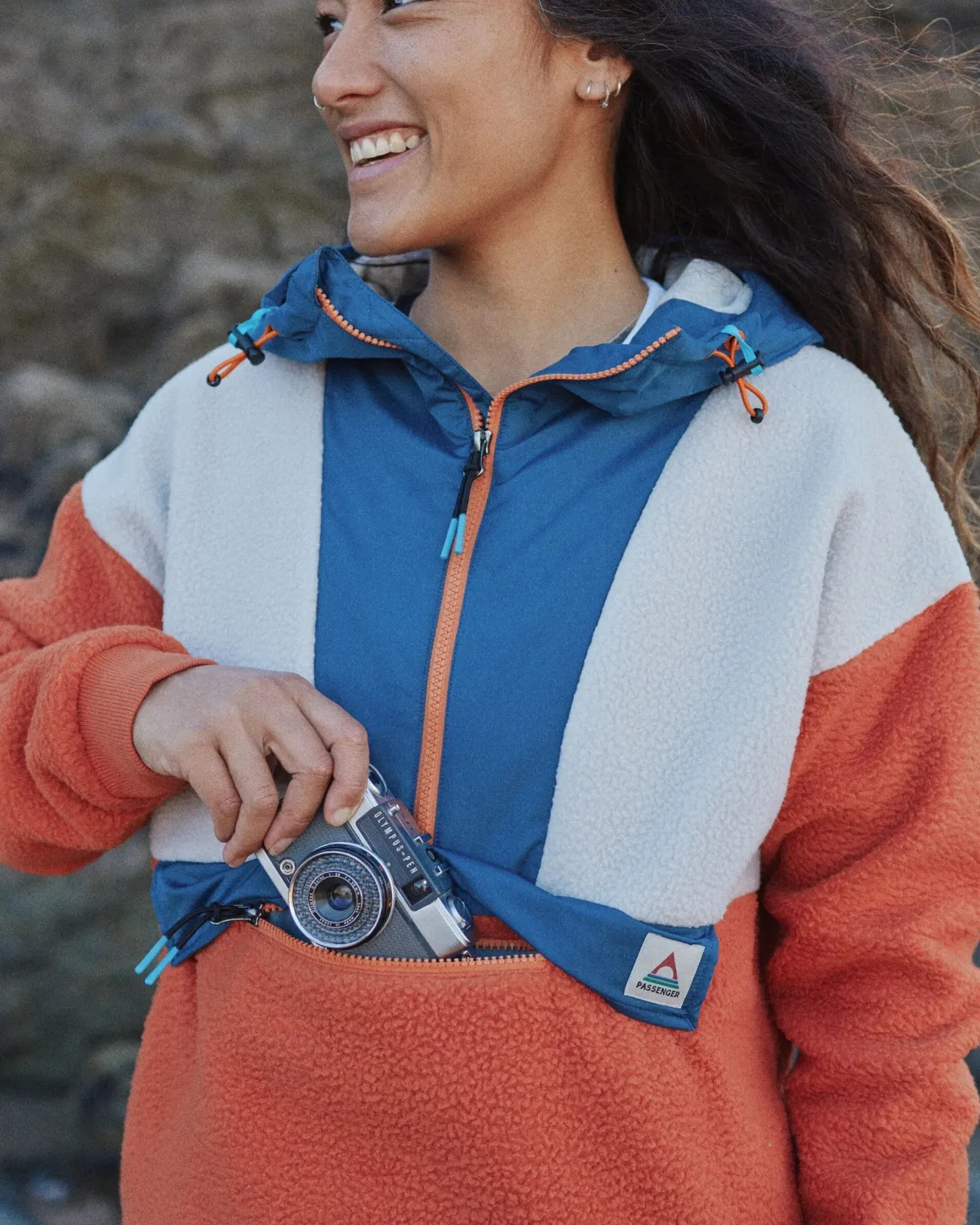maren__zip_recyceltes_sherpafleece__gebranntes_orange_4.webp Shop Maren 1/2 Zip Recyceltes Sherpa-Fleece - Gebranntes Orange Damen Fleece | Fleece