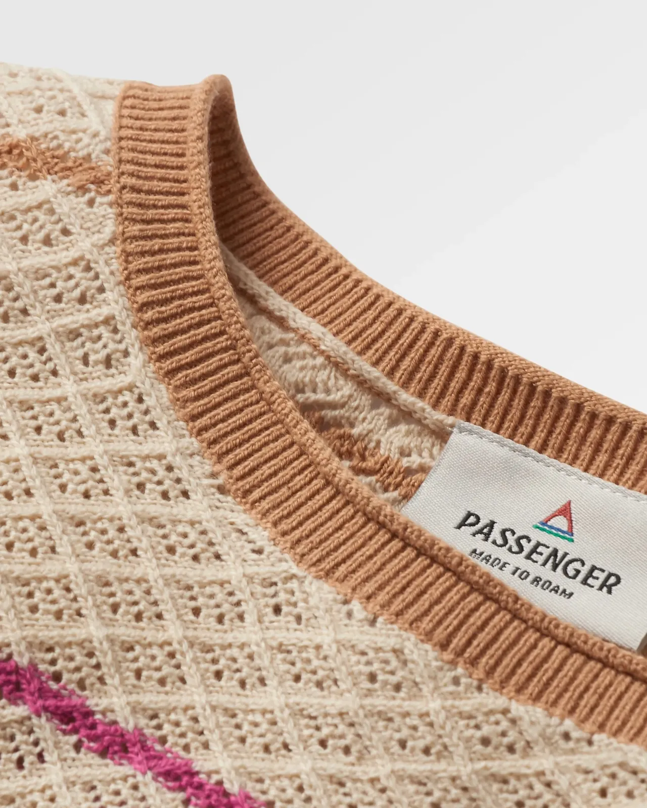 migrate_organischer_gestrickter_pullover__haferflocke_multi_streifen_1.webp New Migrate Organischer Gestrickter Pullover - Haferflocke Multi Streifen Damen Strickwaren