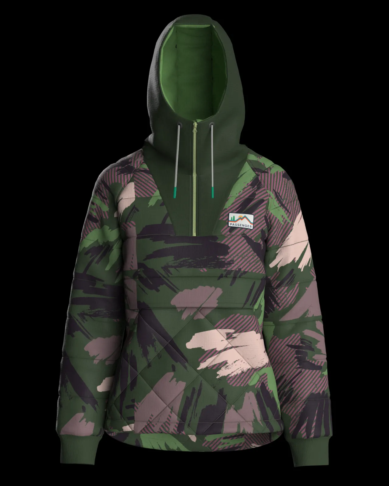 ocean_recycelte_isolierte__zip_jacke__abstrakte_bergtanne_12.webp Clearance Ocean recycelte isolierte 1/2 Zip Jacke - Abstrakte Bergtanne Damen Isoliert