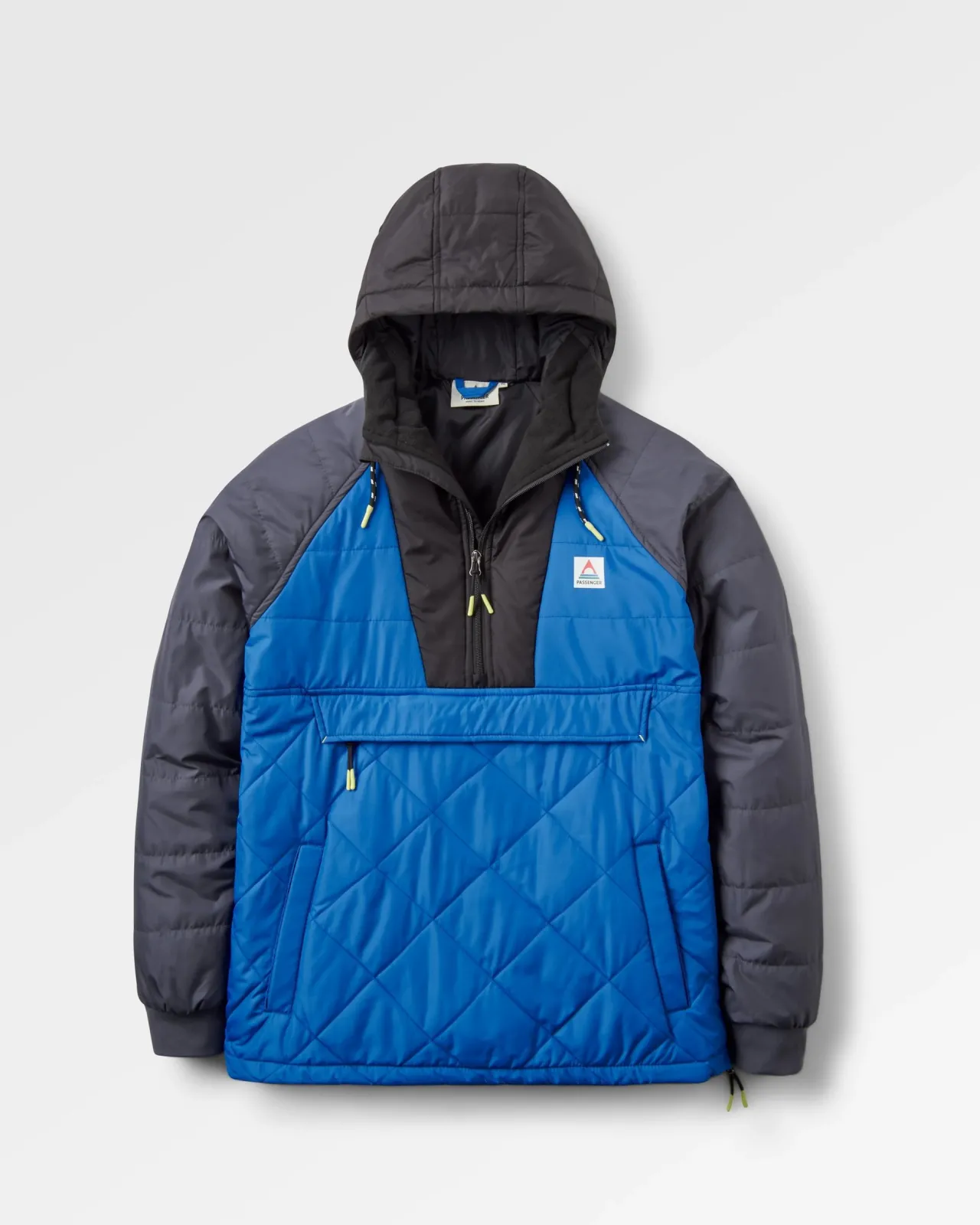 Hot Oceanic Recycled Insulated 1/2 Zip Jacket - Azure Blue/Charcoal Herren Isoliert