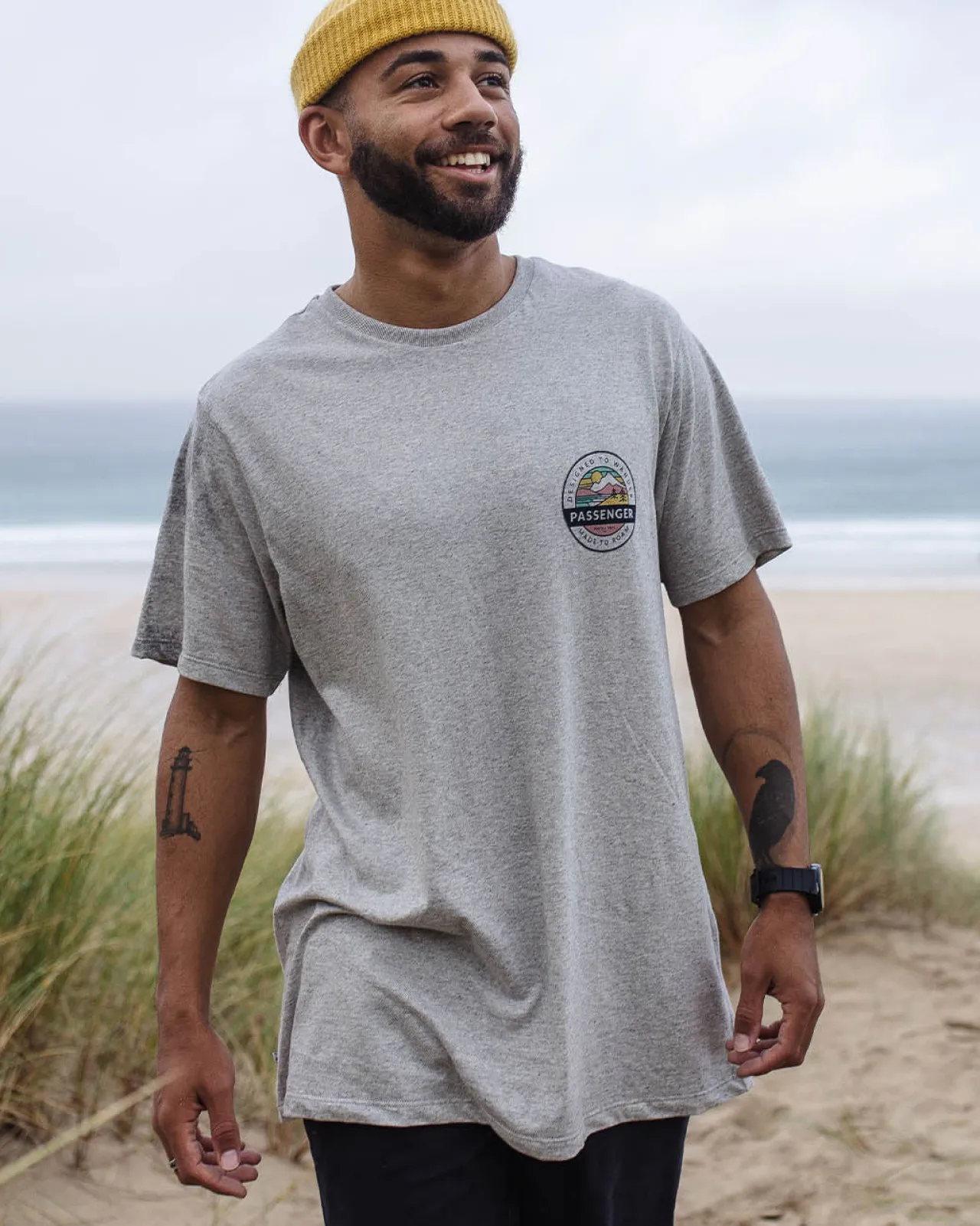 odyssey_recyceltes_baumwolltshirt__graumeliert_2.webp Best Sale Odyssey Recyceltes Baumwoll-T-Shirt - Herren T-shirts & Tanktops