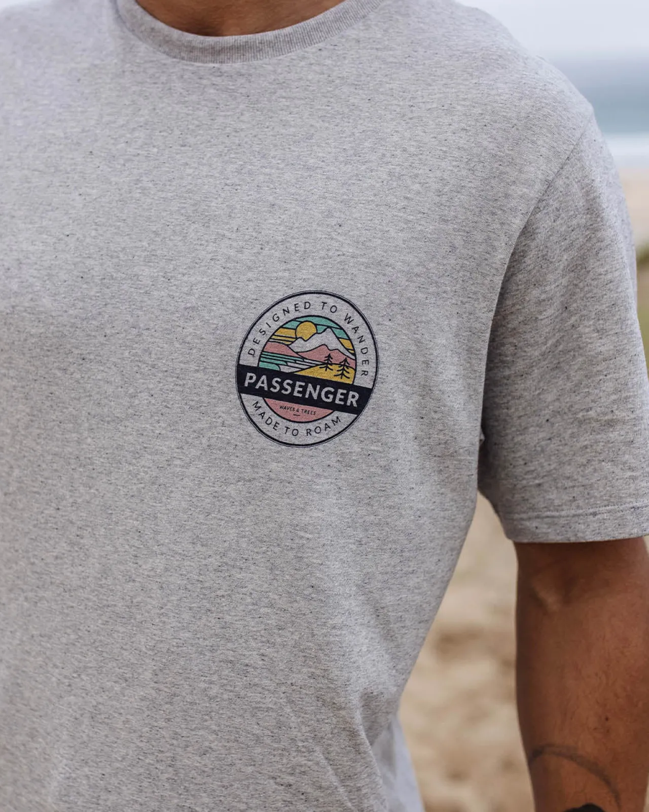 odyssey_recyceltes_baumwolltshirt__graumeliert_3.webp Best Sale Odyssey Recyceltes Baumwoll-T-Shirt - Herren T-shirts & Tanktops