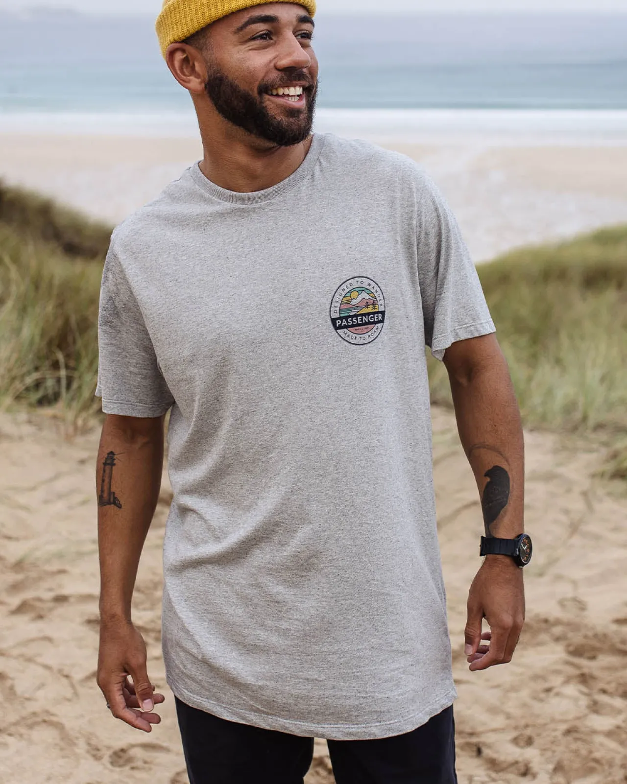 odyssey_recyceltes_baumwolltshirt__graumeliert_5.webp Best Sale Odyssey Recyceltes Baumwoll-T-Shirt - Herren T-shirts & Tanktops
